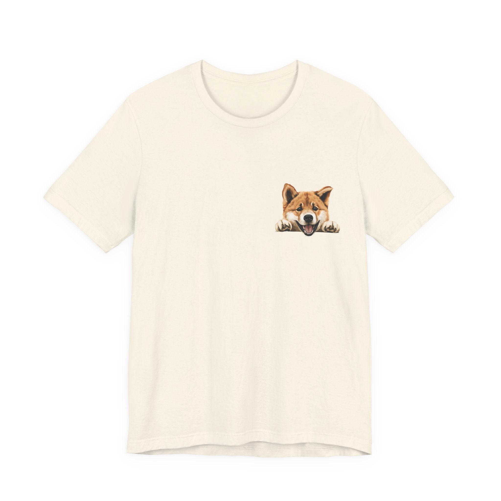 Shiba Inu Peek Pocket Tee – Cute Dog Graphic T-Shirt