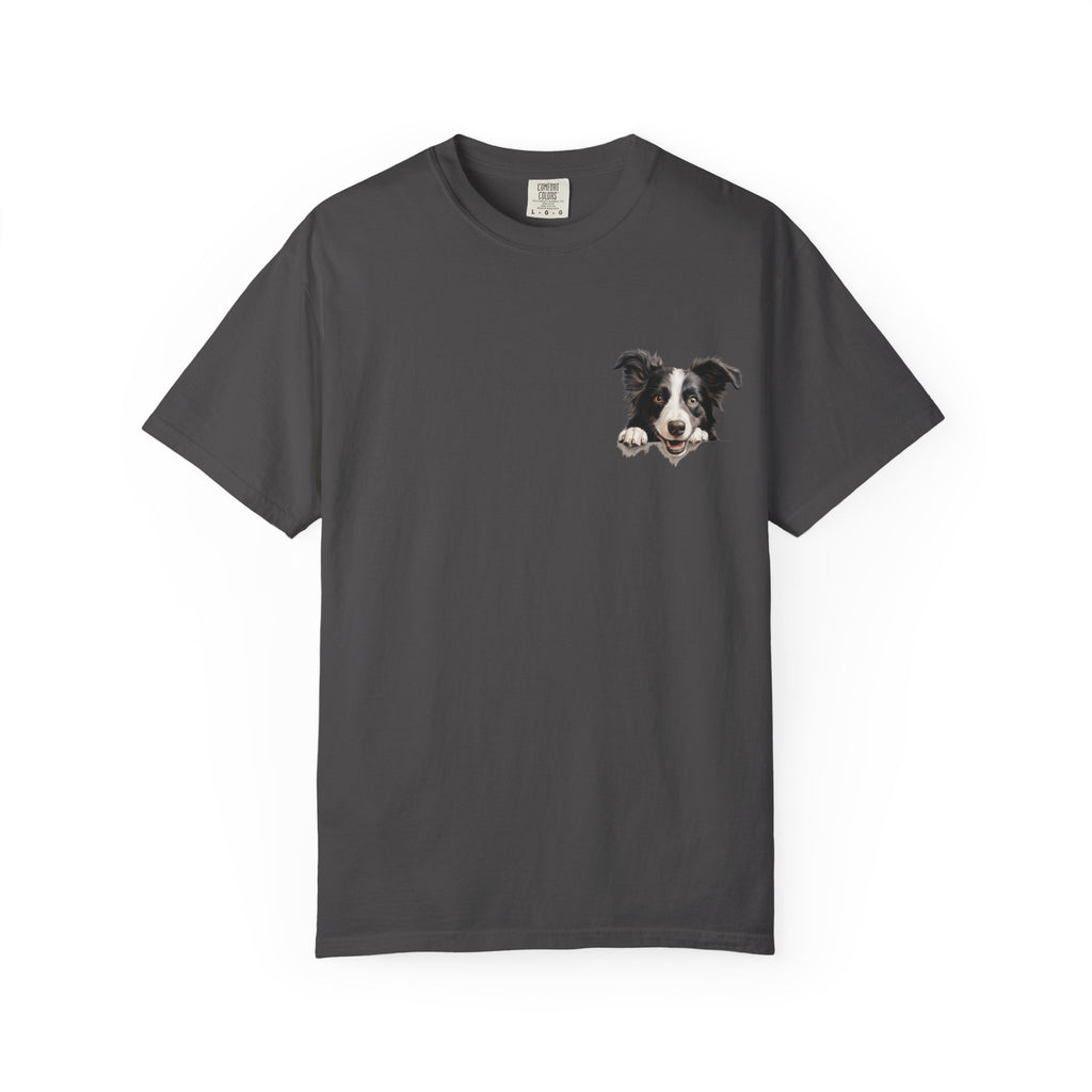 Border Collie Portrait T-Shirt - Cute Dog Face Tee for Pet Lovers