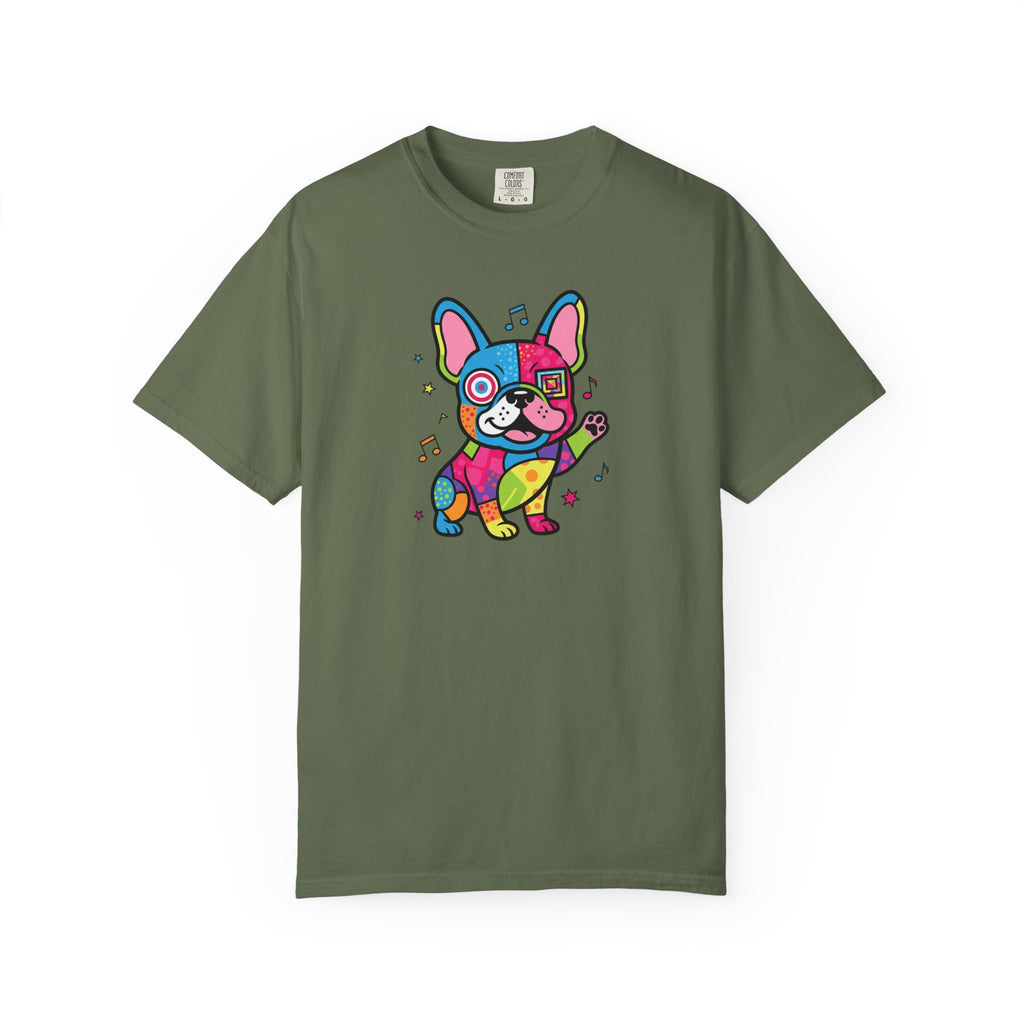 French Bulldog Pop Art T-Shirt — Colorful Cute Dog Graphic Tee