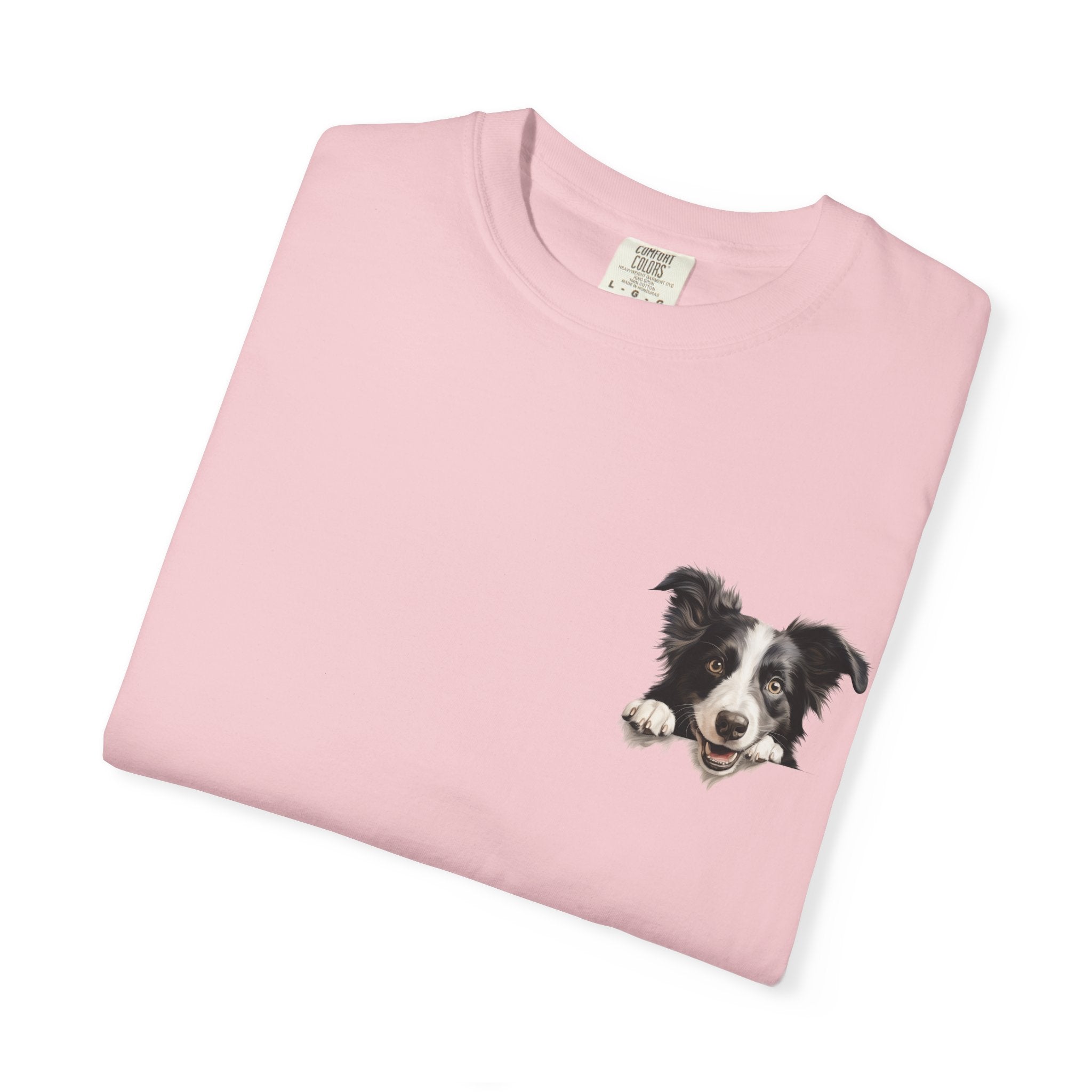 Border Collie Portrait T-Shirt - Cute Dog Face Tee for Pet Lovers