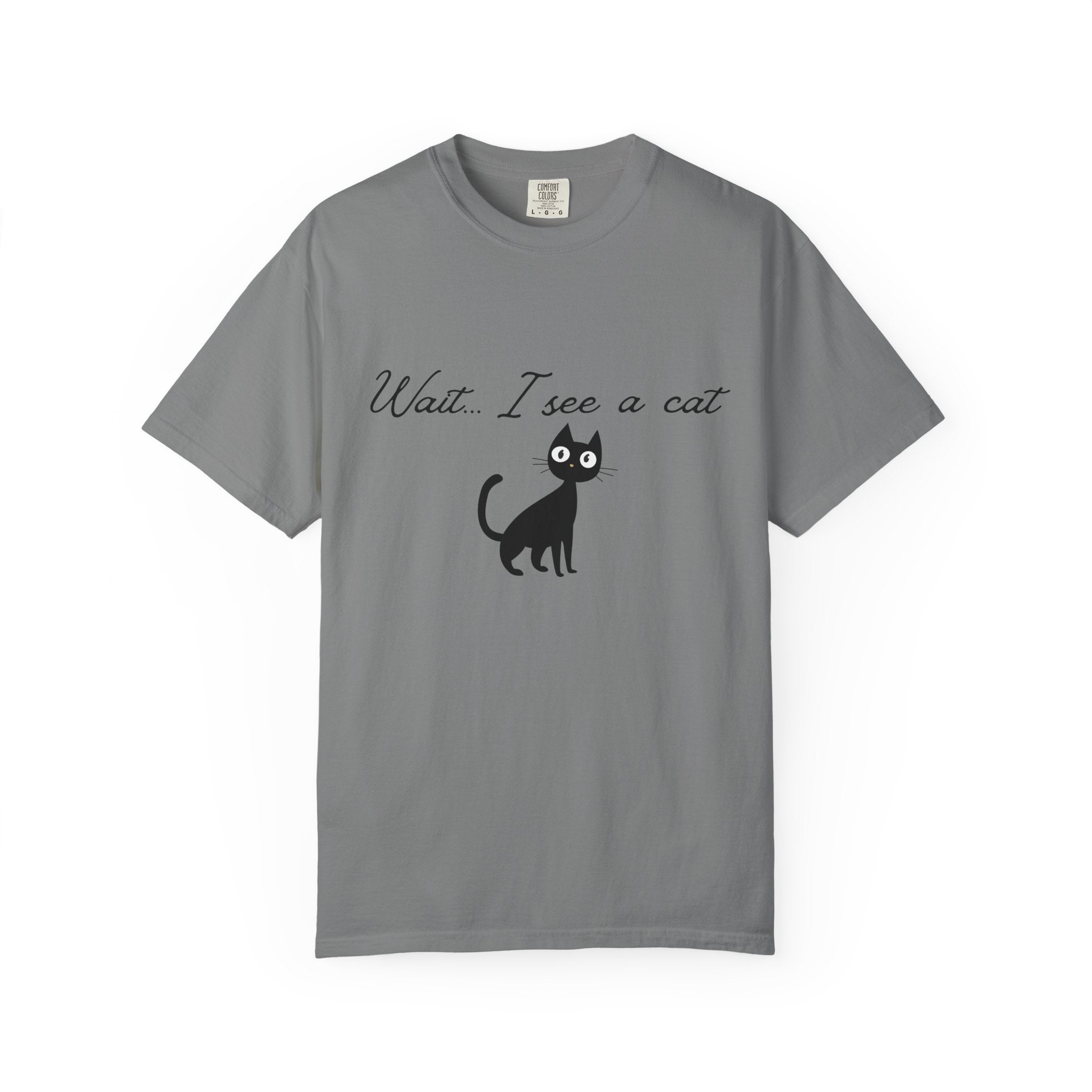 Wait ... I See a Cat — Comic-Style Cat T-Shirt