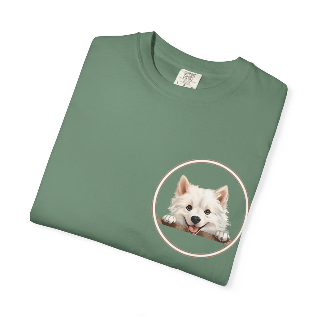 Puppy Portrait T-Shirt — Cute White Dog Graphic Tee Unisex Pet Portrait Tee: The Perfect Gift for Dog Moms & Dads