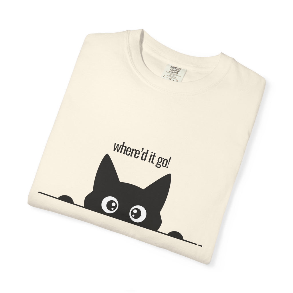 Where'd It Go? Peeking Cat T-Shirt