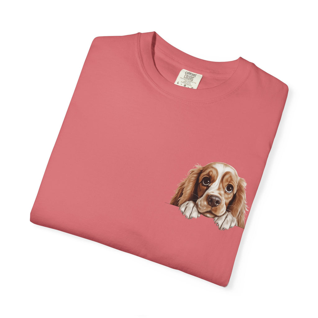 Basset Hound Pocket Tee — Cute Dog Face Graphic T-Shirt