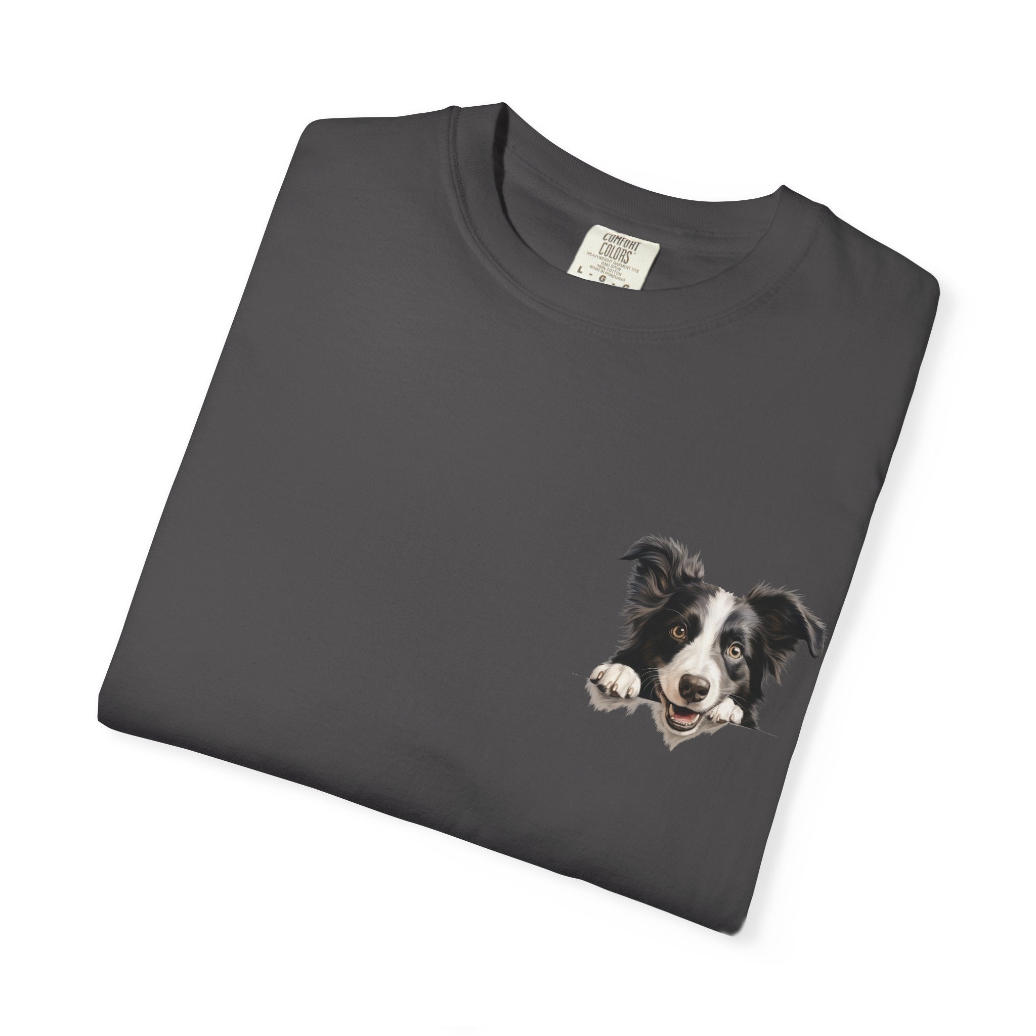 Border Collie Portrait T-Shirt - Cute Dog Face Tee for Pet Lovers
