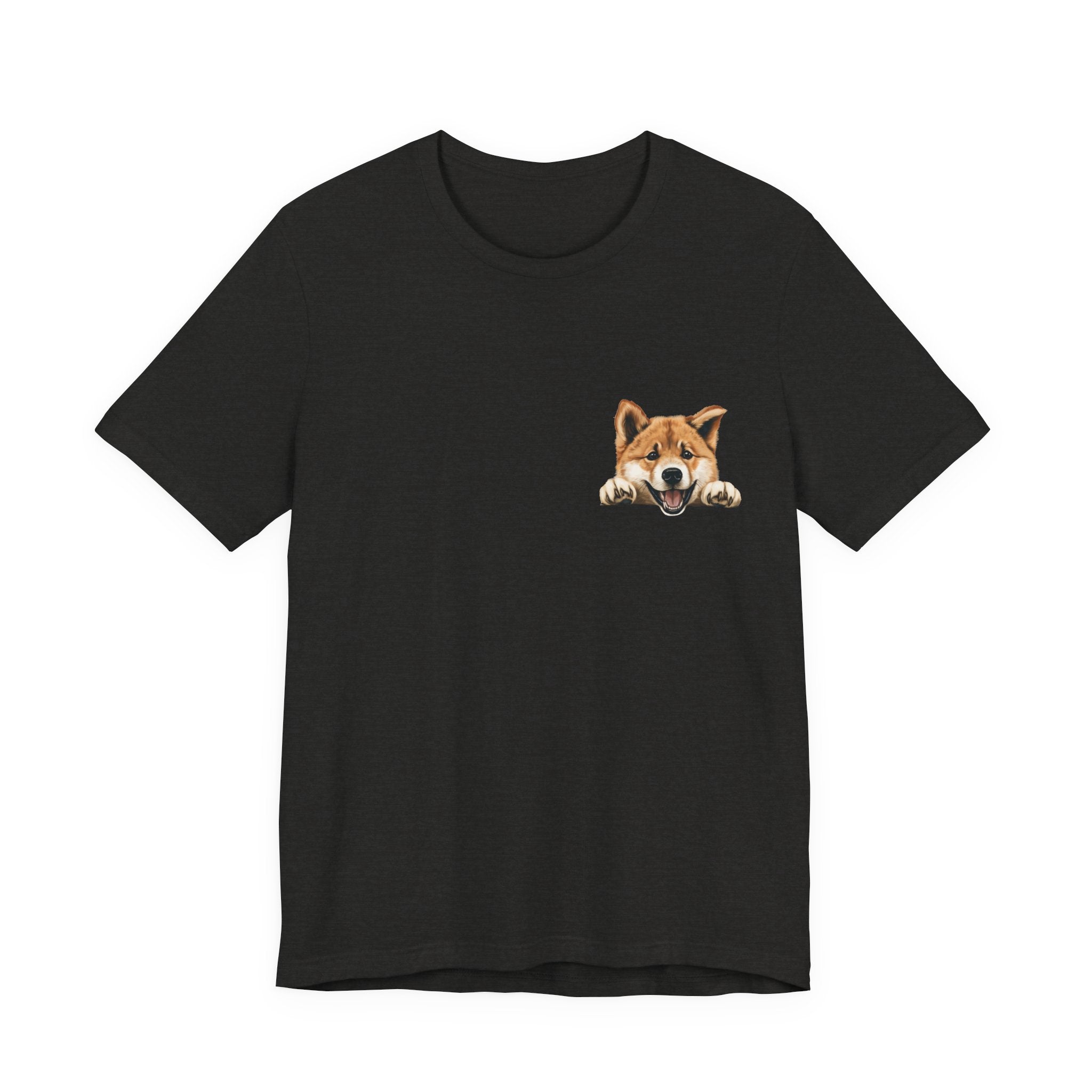 Shiba Inu Peek Pocket Tee – Cute Dog Graphic T-Shirt