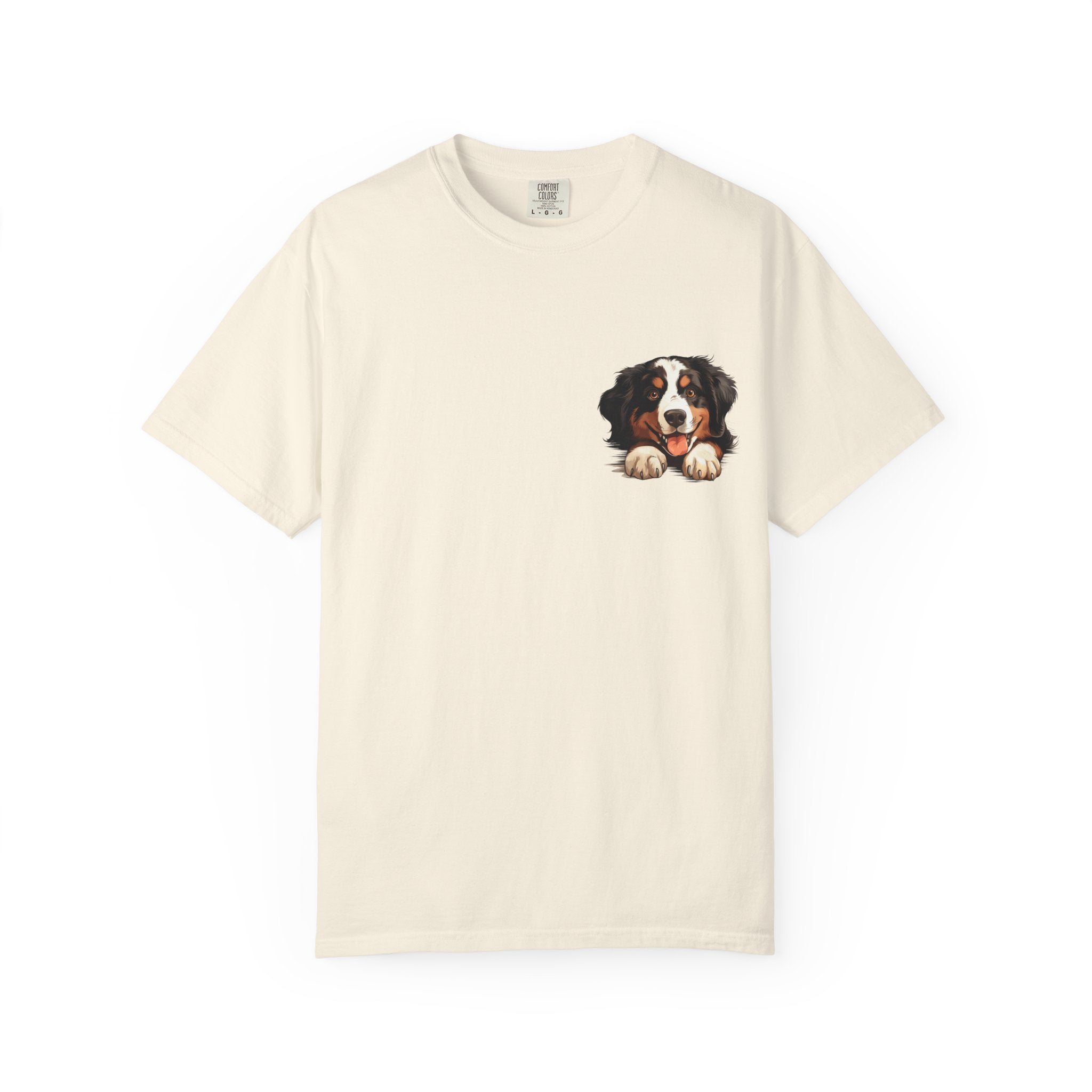 Bernese Mountain Dog Pocket Tee — Cute Puppy Graphic T-Shirt