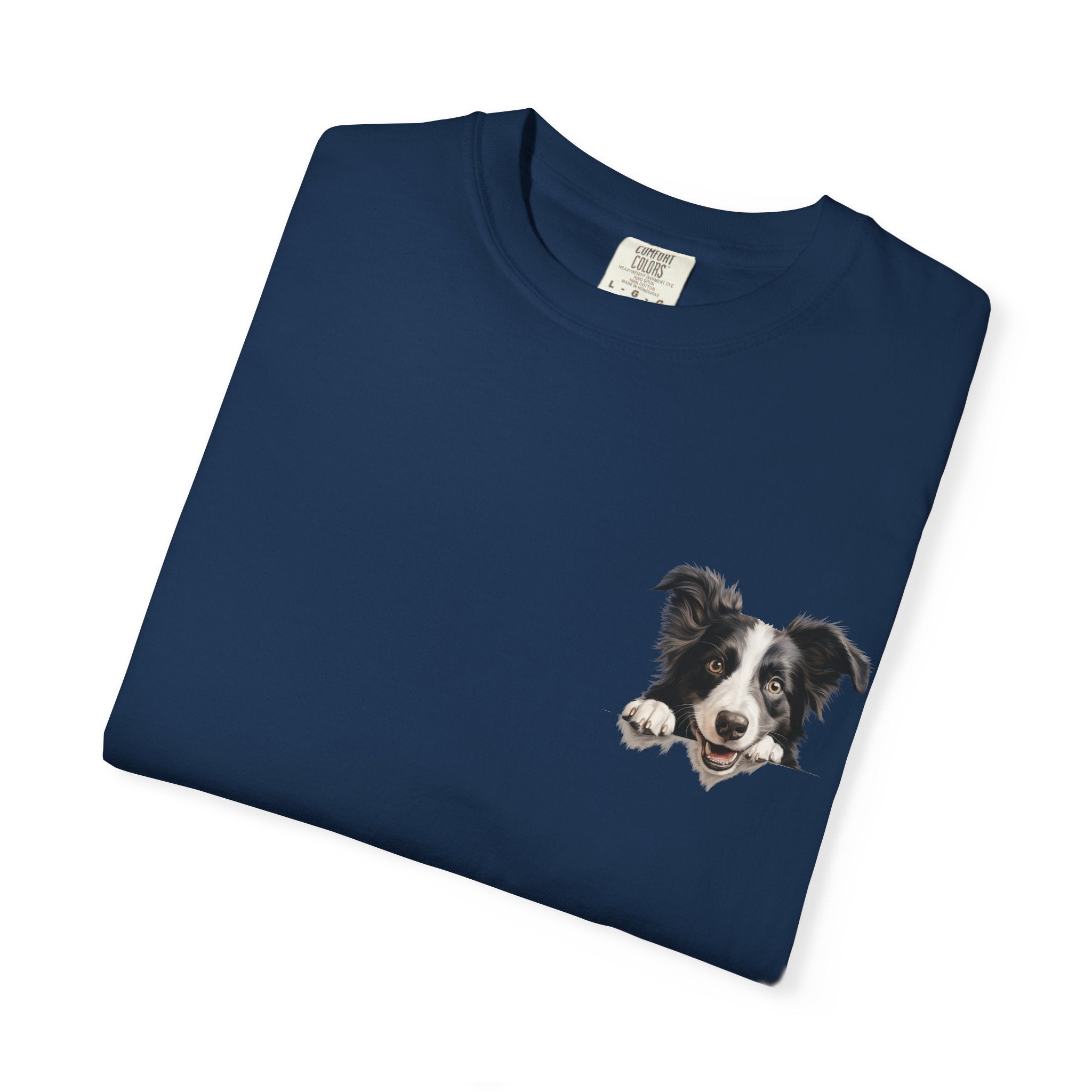 Border Collie Portrait T-Shirt - Cute Dog Face Tee for Pet Lovers