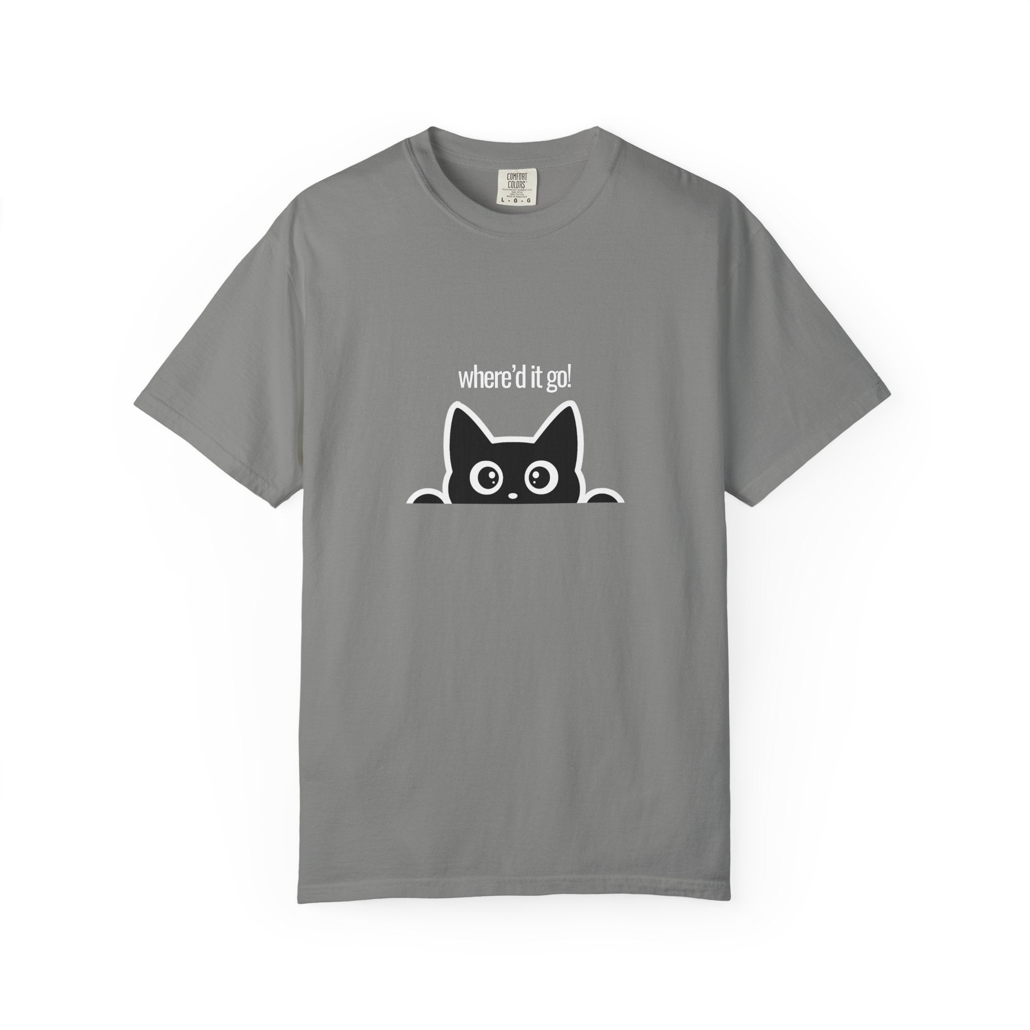 Where'd It Go? Peeking Cat T-Shirt