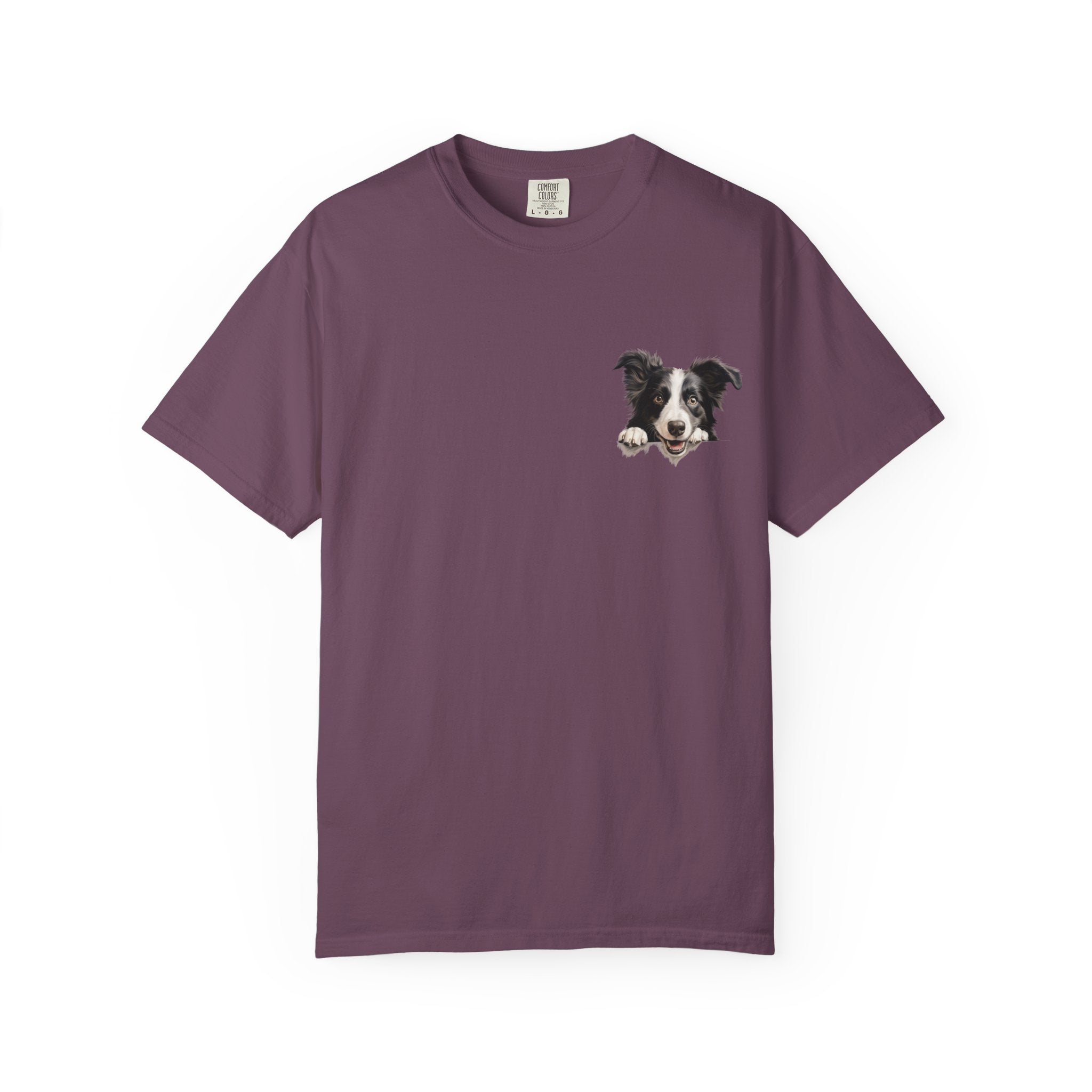 Border Collie Portrait T-Shirt - Cute Dog Face Tee for Pet Lovers