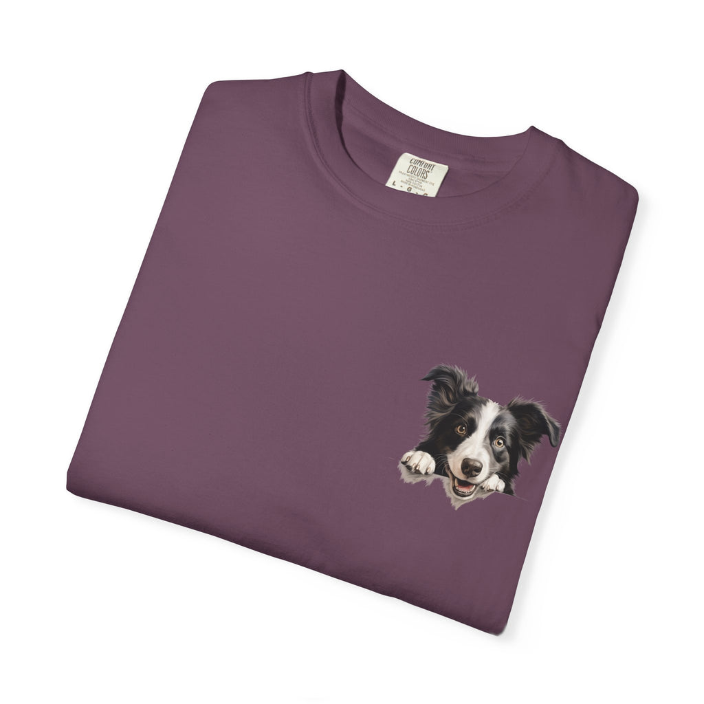 Border Collie Portrait T-Shirt - Cute Dog Face Tee for Pet Lovers
