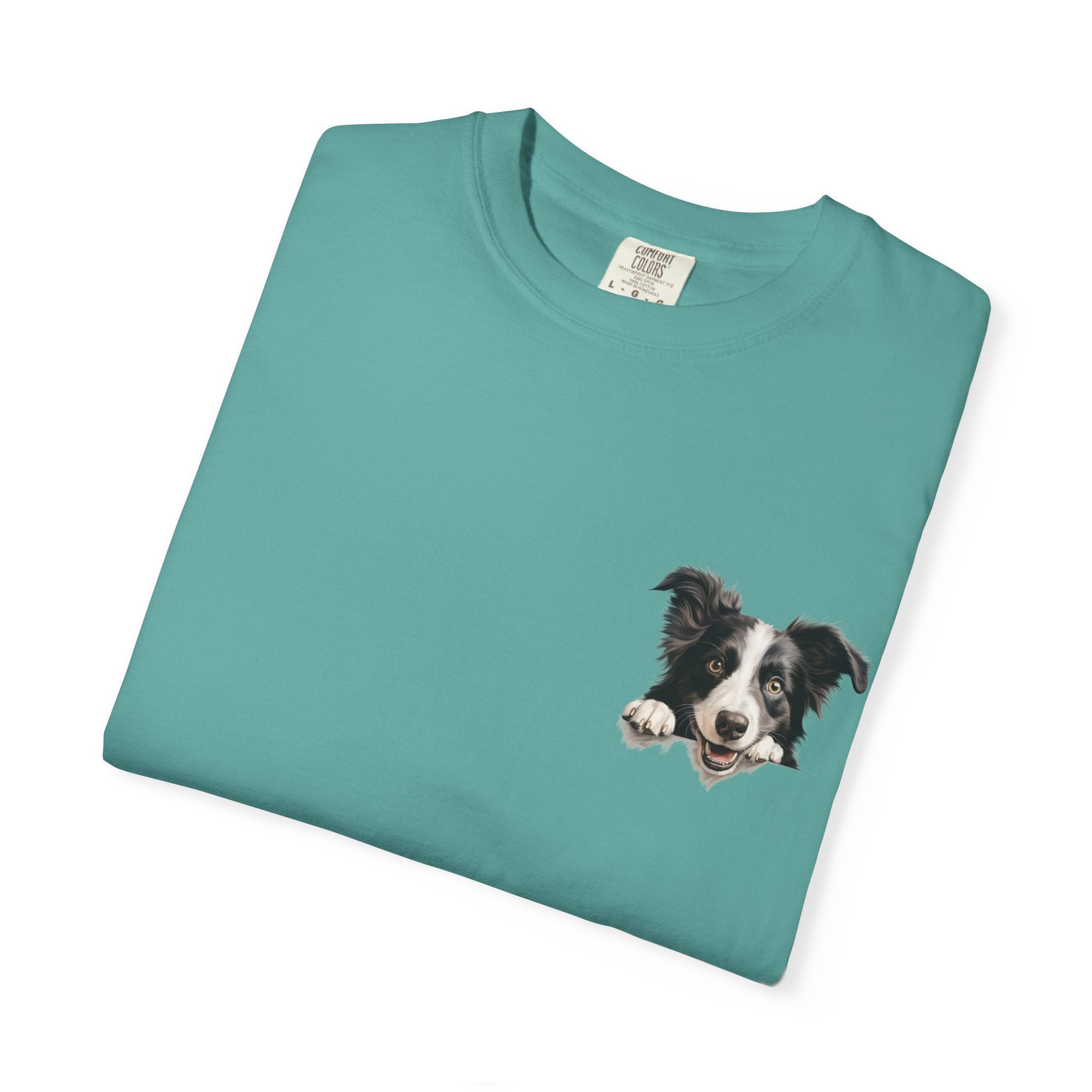 Border Collie Portrait T-Shirt - Cute Dog Face Tee for Pet Lovers