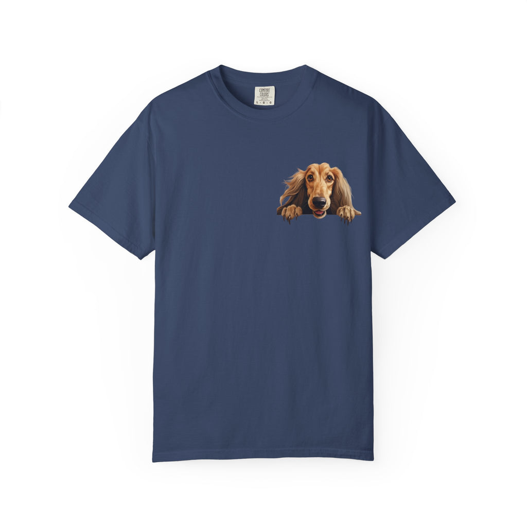Dachshund Peeking Dog T-Shirt — Cute Long Dog Face Tee