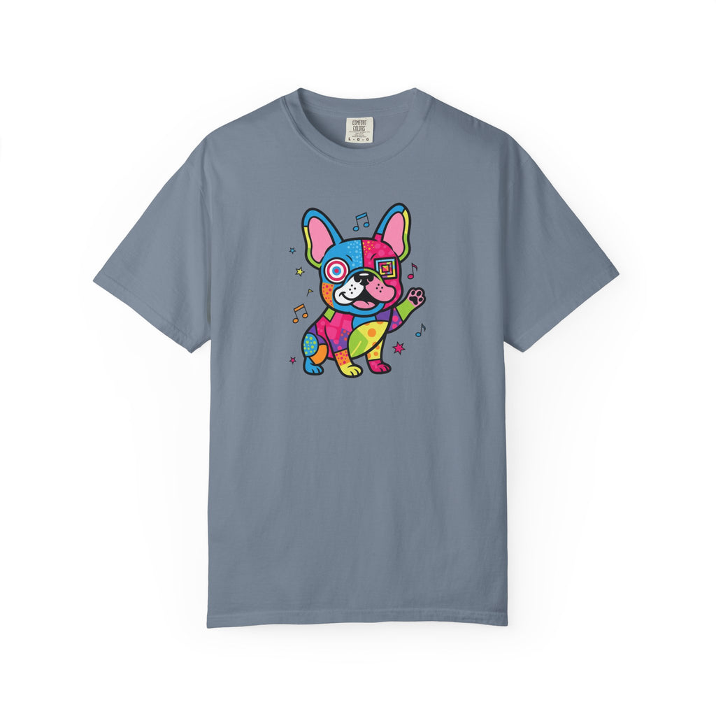 French Bulldog Pop Art T-Shirt — Colorful Cute Dog Graphic Tee
