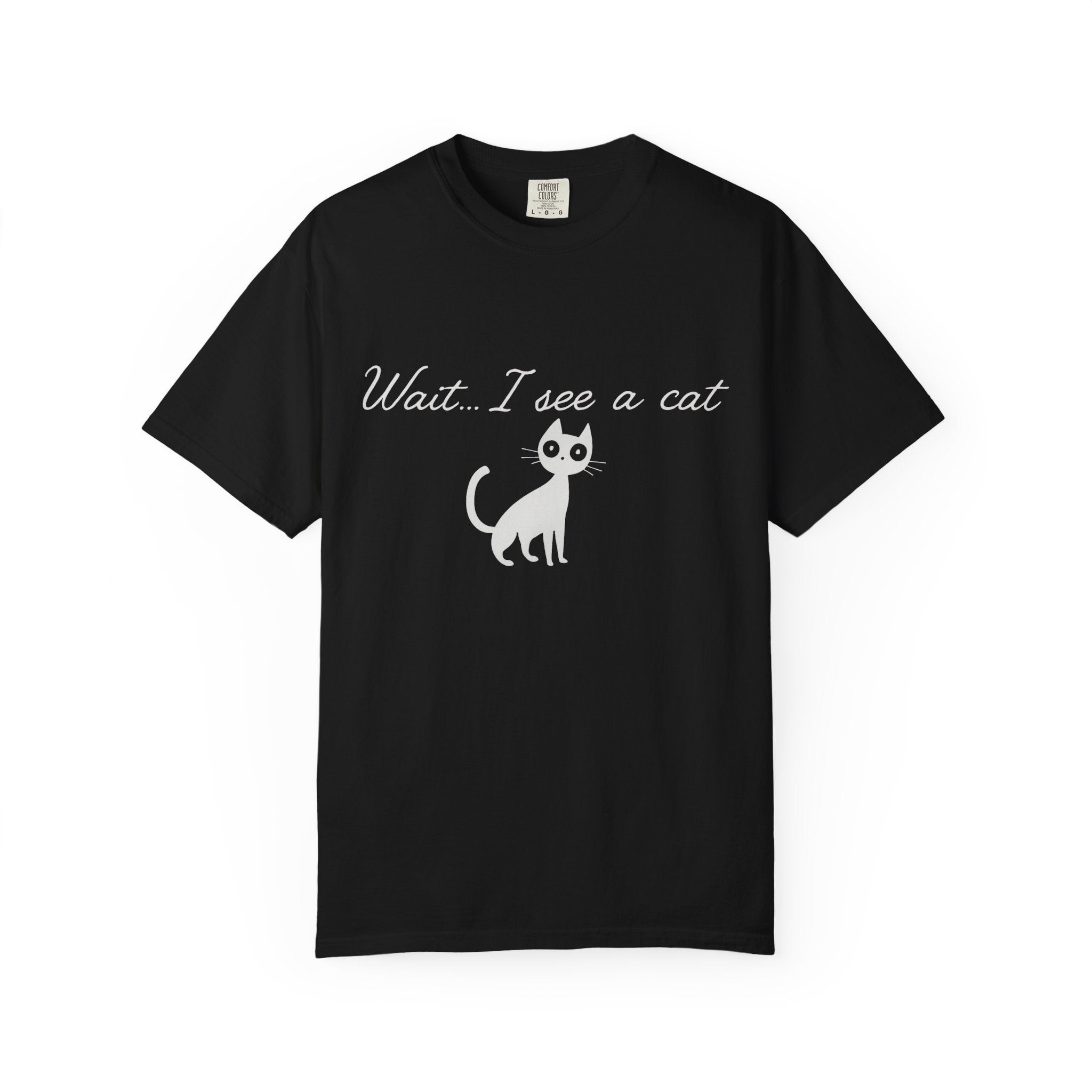 Wait ... I See a Cat — Comic-Style Cat T-Shirt