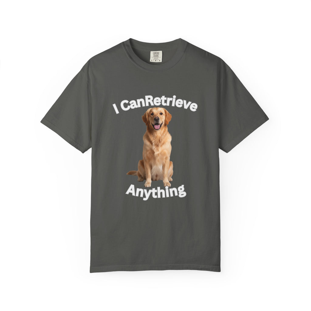 Golden Retriever Portrait T-Shirt — Realistic Dog Face Tee