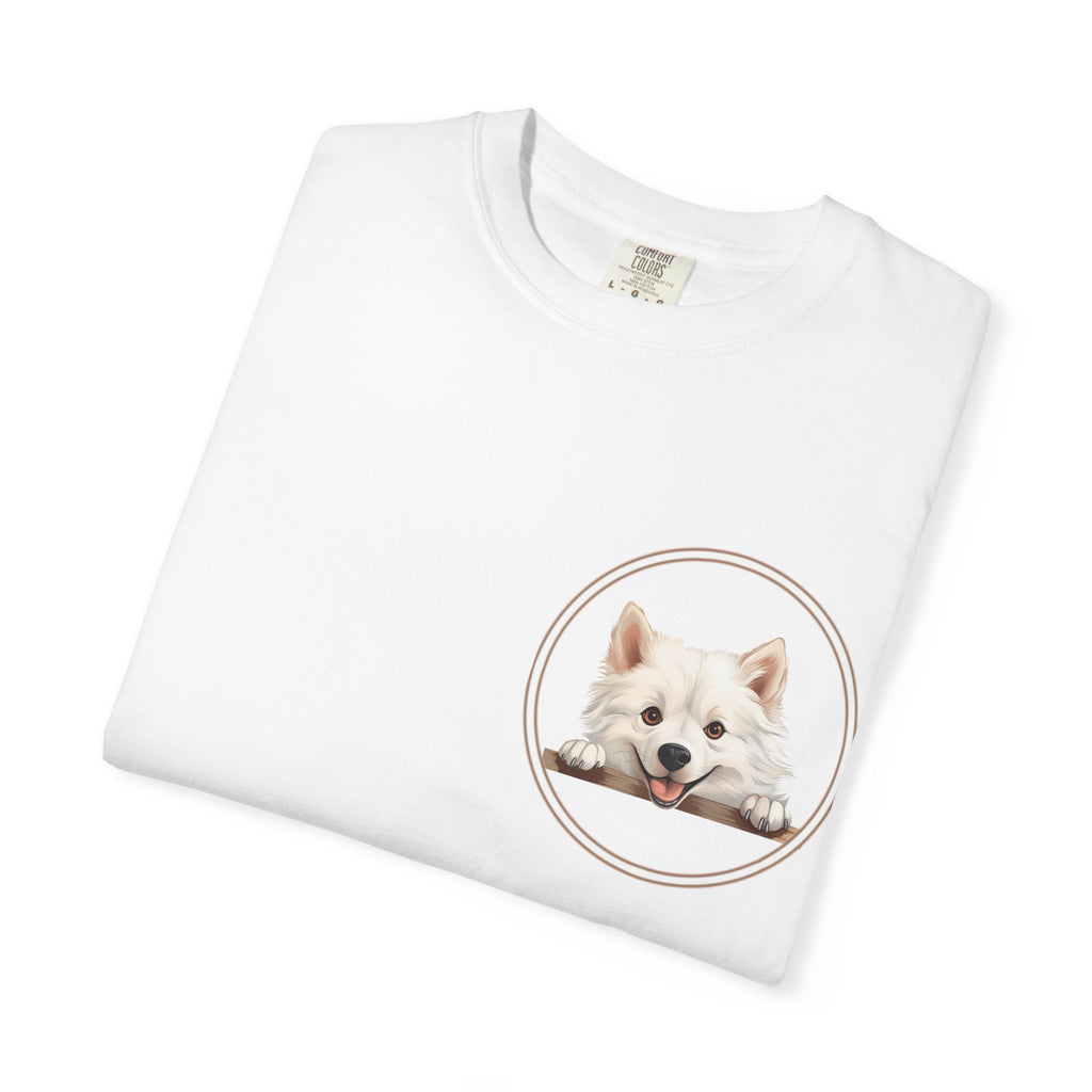 Puppy Portrait T-Shirt — Cute White Dog Graphic Tee Unisex Pet Portrait Tee: The Perfect Gift for Dog Moms & Dads