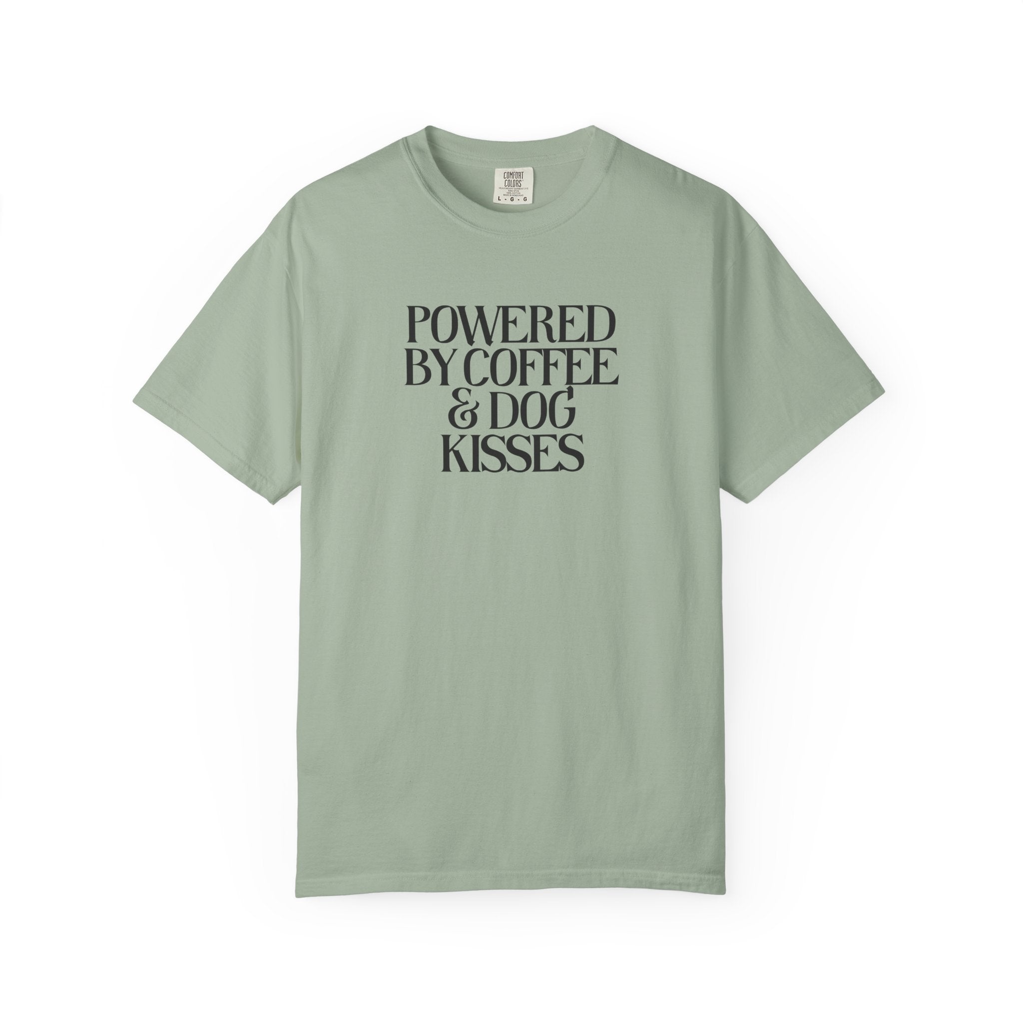 Powered by Coffee & Dog Kisses Graphic Tee