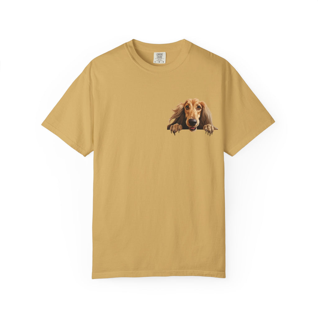 Dachshund Peeking Dog T-Shirt — Cute Long Dog Face Tee