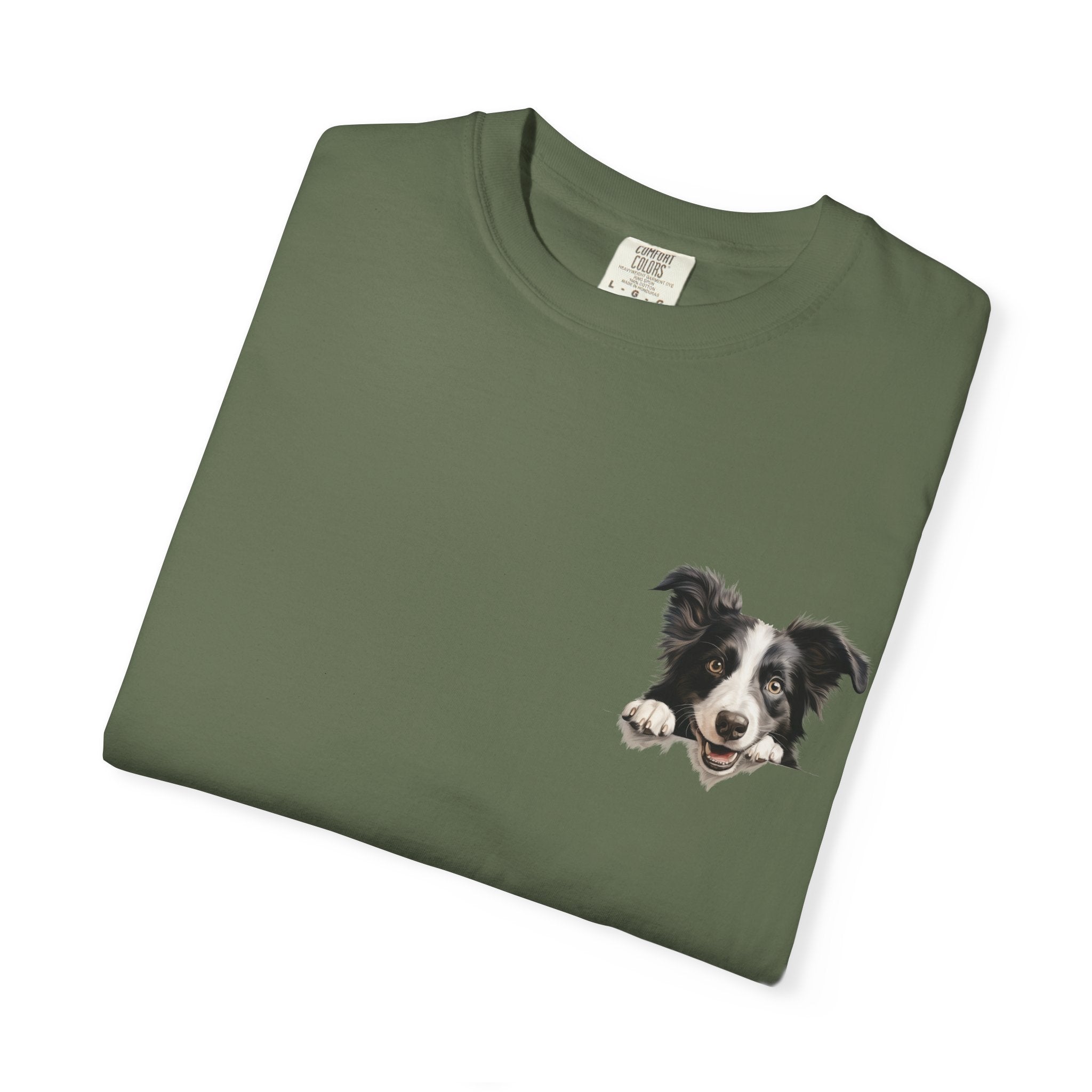 Border Collie Portrait T-Shirt - Cute Dog Face Tee for Pet Lovers