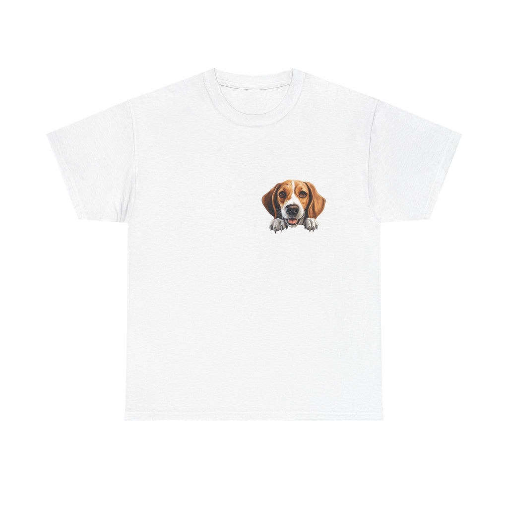 Beagle Peekaboo T‑Shirt — Cute Dog Lover Tee Ideal Gift for Dog Dad or Dog Mom