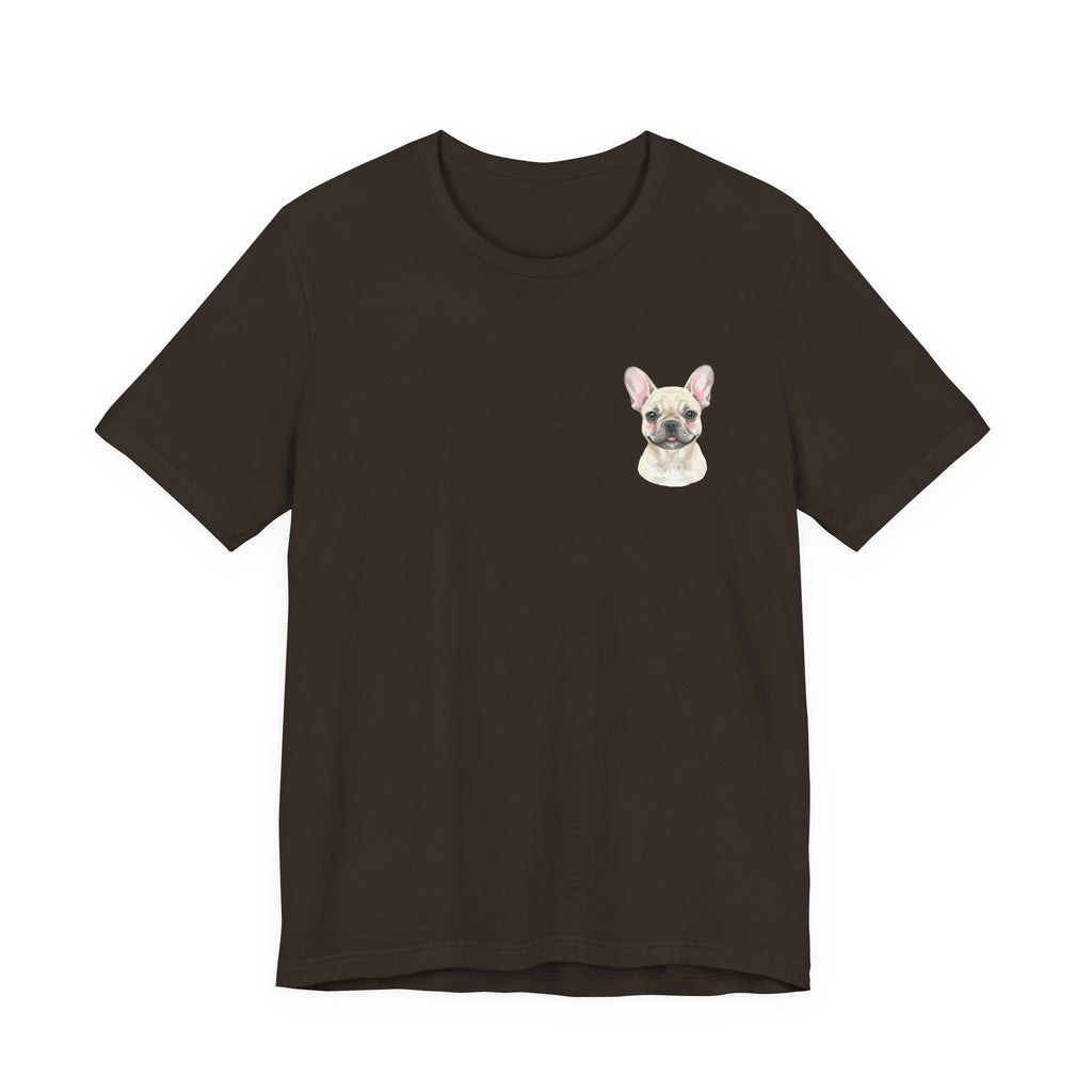 French Bulldog Chest Portrait Tee - Cute Dog Lover T-Shirt