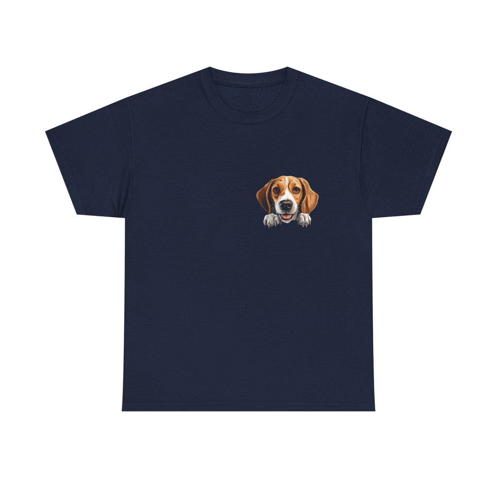 Beagle Peekaboo T‑Shirt — Cute Dog Lover Tee Ideal Gift for Dog Dad or Dog Mom