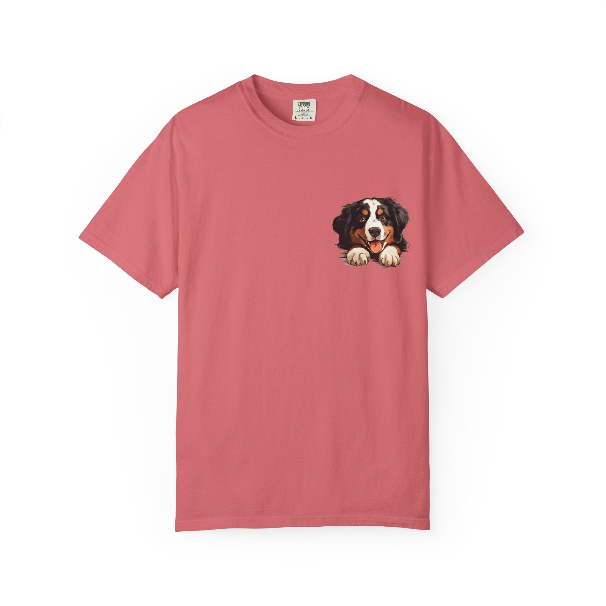 Bernese Mountain Dog Pocket Tee — Cute Puppy Graphic T-Shirt