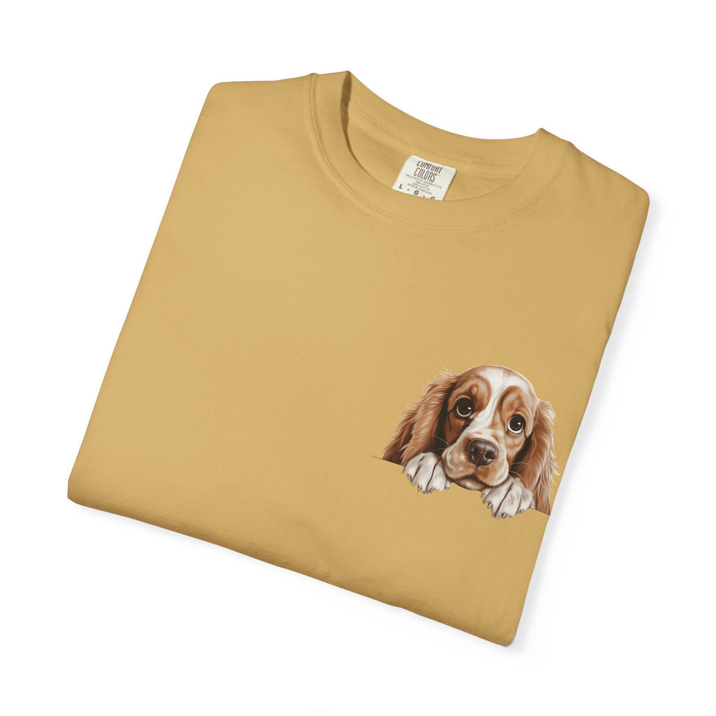 Basset Hound Pocket Tee — Cute Dog Face Graphic T-Shirt