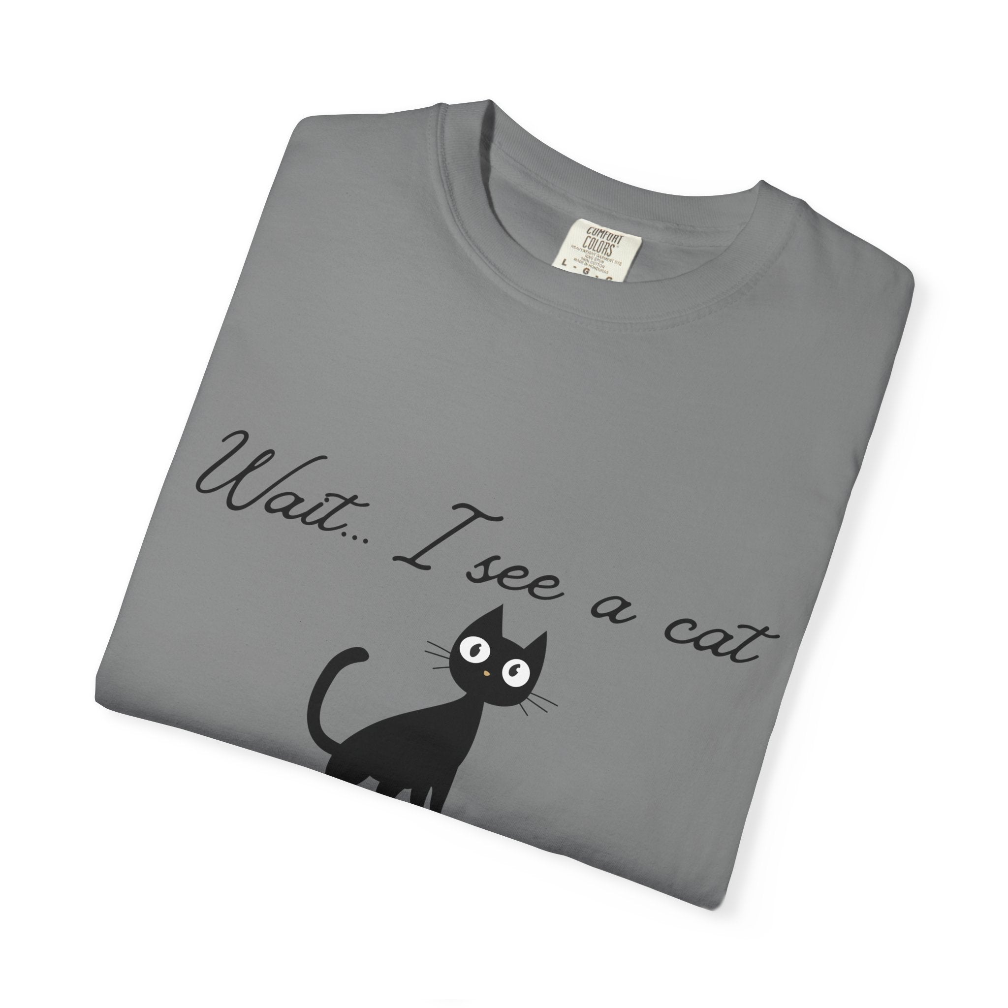 Wait ... I See a Cat — Comic-Style Cat T-Shirt