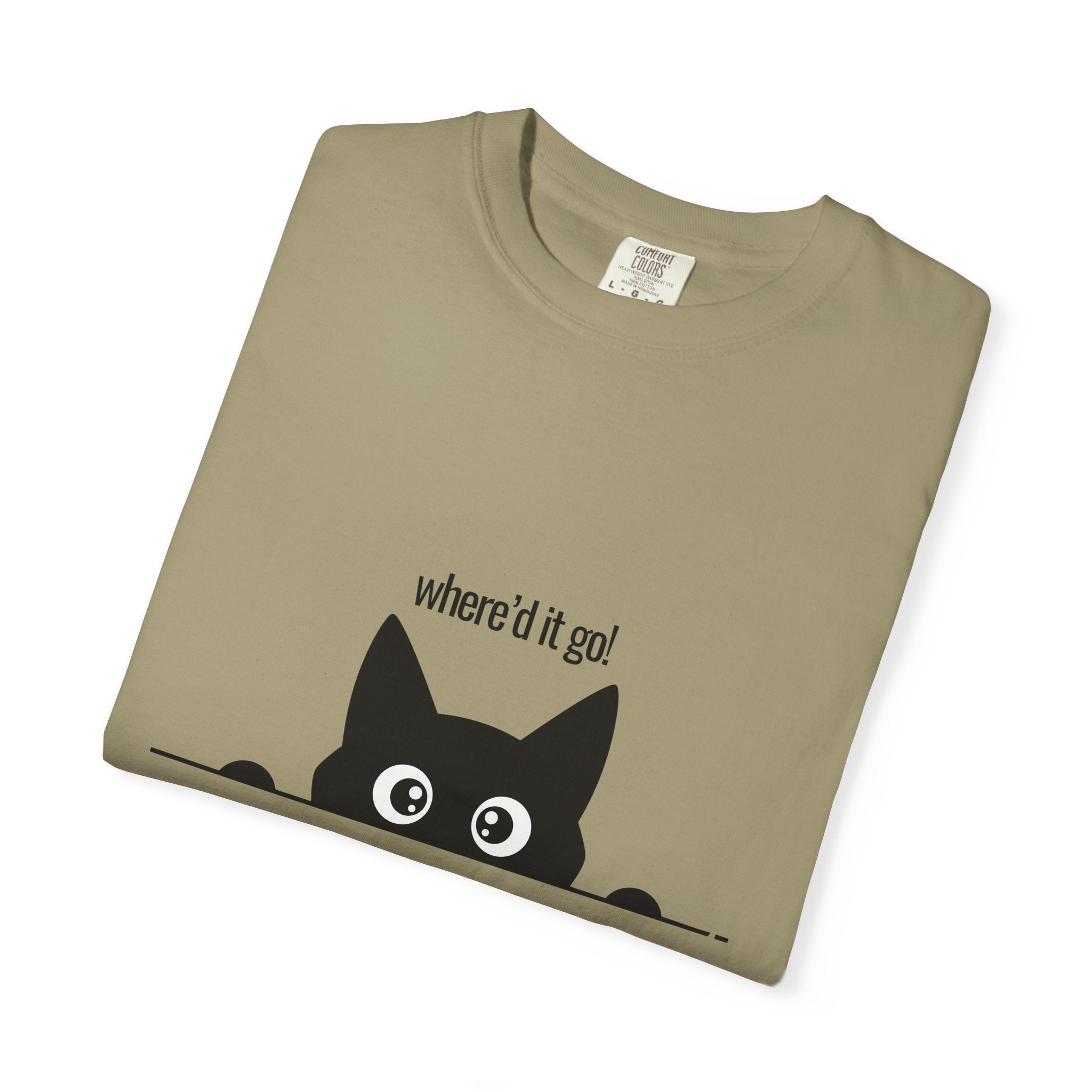 Where'd It Go? Peeking Cat T-Shirt