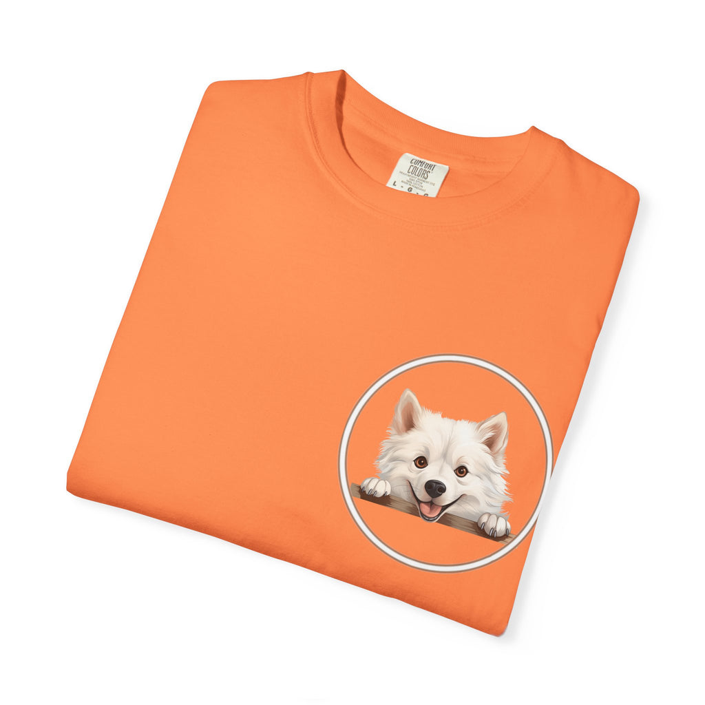 Puppy Portrait T-Shirt — Cute White Dog Graphic Tee Unisex Pet Portrait Tee: The Perfect Gift for Dog Moms & Dads