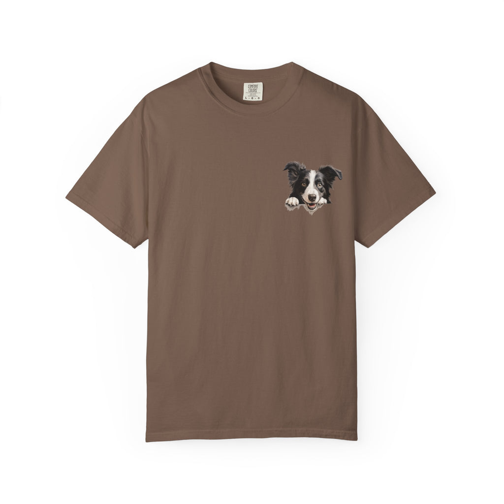 Border Collie Portrait T-Shirt - Cute Dog Face Tee for Pet Lovers