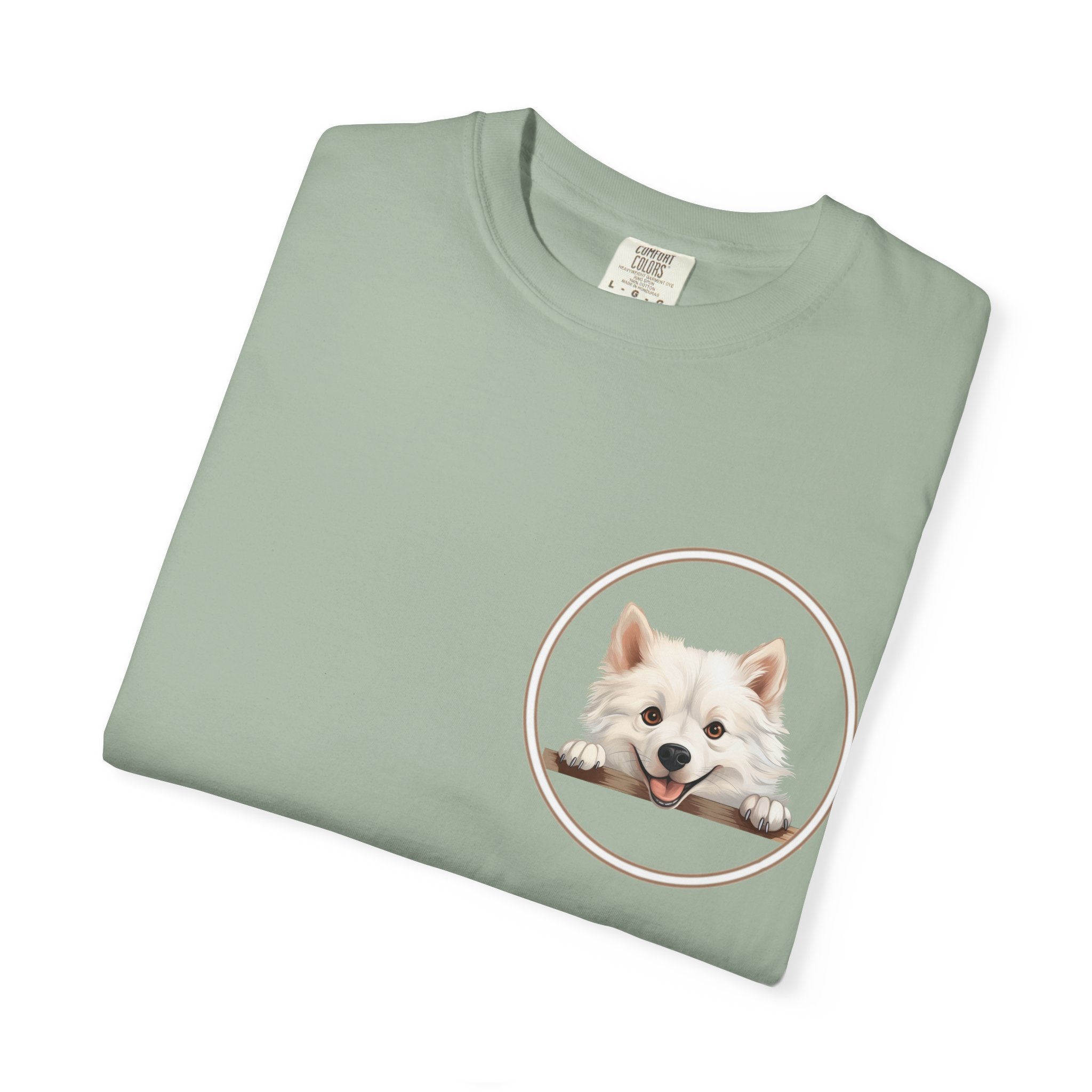 Puppy Portrait T-Shirt — Cute White Dog Graphic Tee Unisex Pet Portrait Tee: The Perfect Gift for Dog Moms & Dads