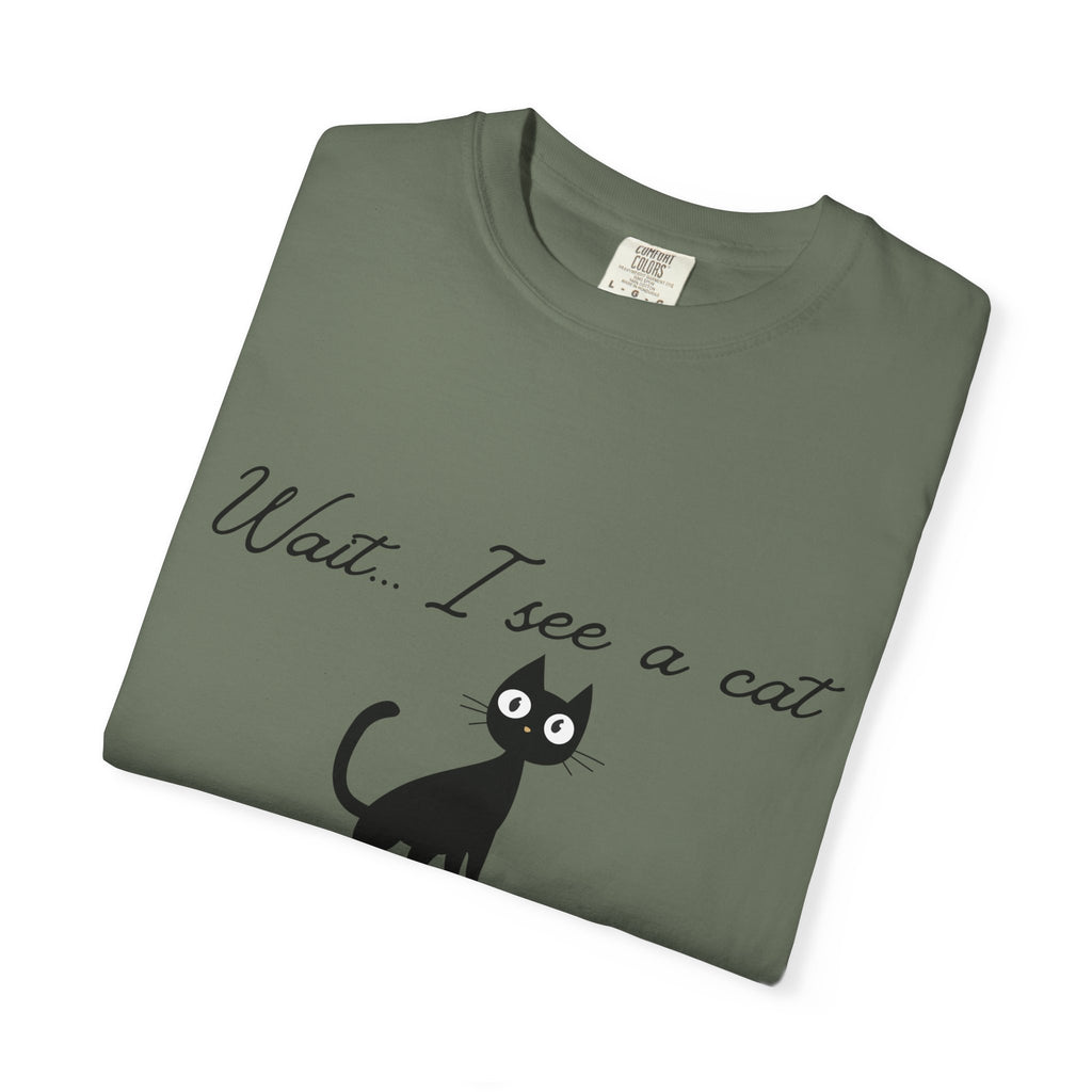 Wait ... I See a Cat — Comic-Style Cat T-Shirt