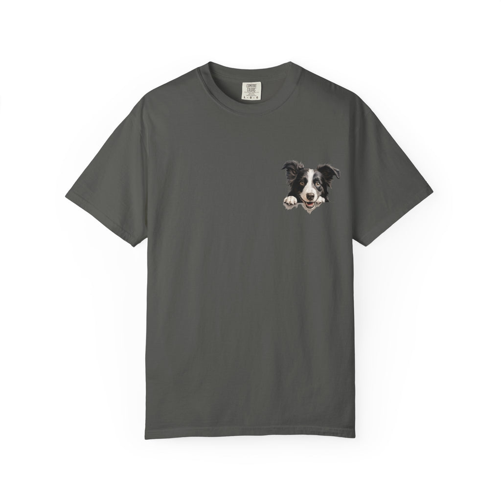 Border Collie Portrait T-Shirt - Cute Dog Face Tee for Pet Lovers