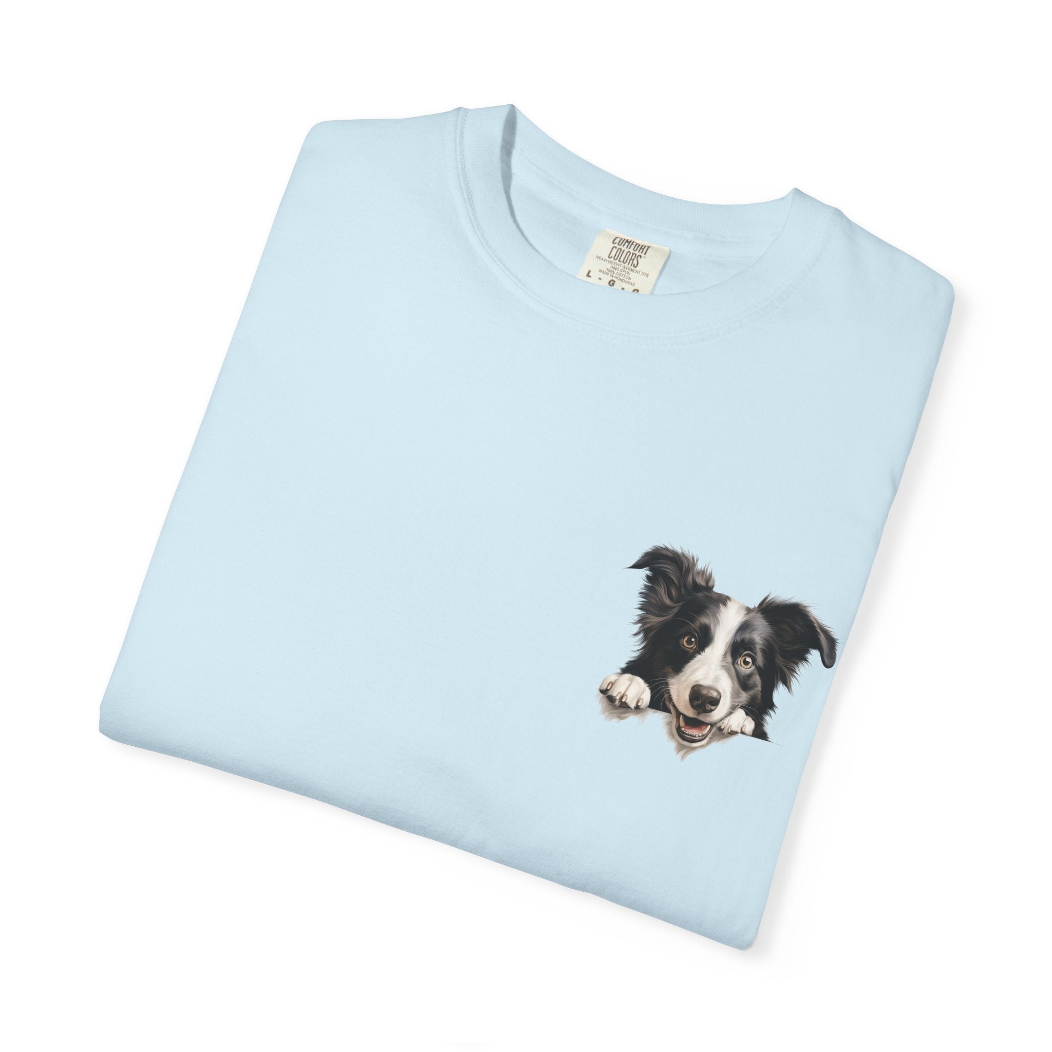 Border Collie Portrait T-Shirt - Cute Dog Face Tee for Pet Lovers
