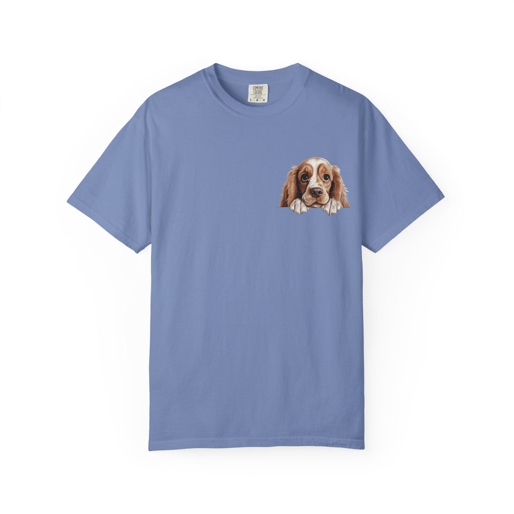 Basset Hound Pocket Tee — Cute Dog Face Graphic T-Shirt