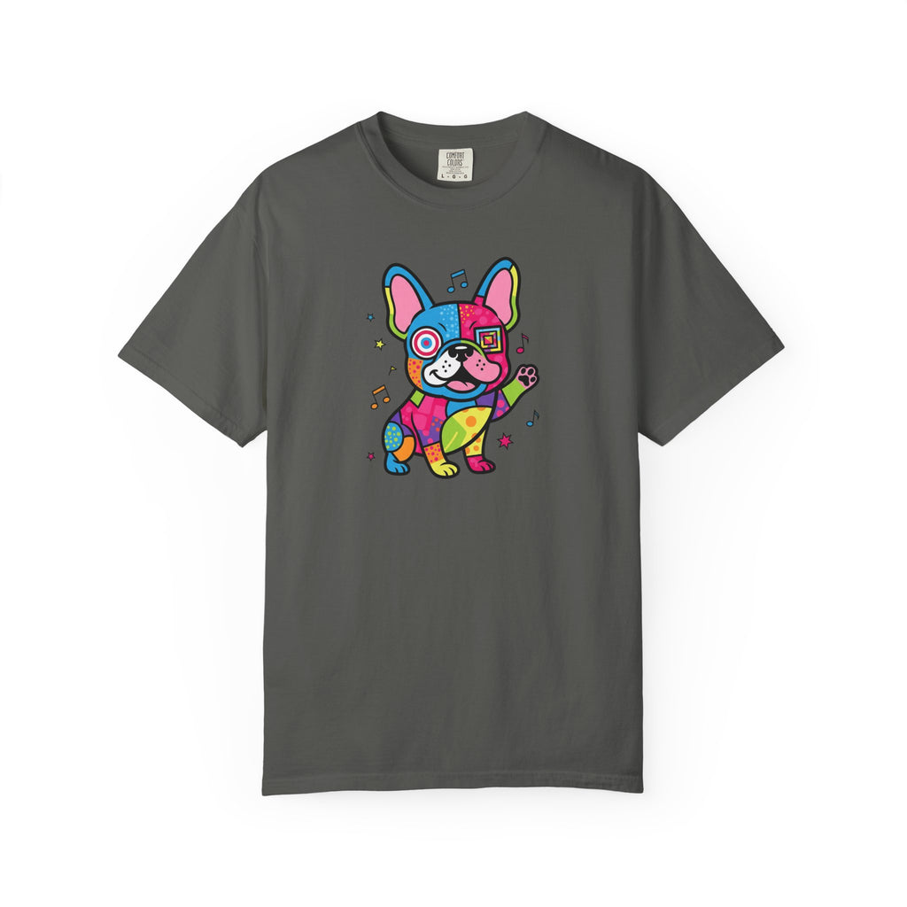 French Bulldog Pop Art T-Shirt — Colorful Cute Dog Graphic Tee