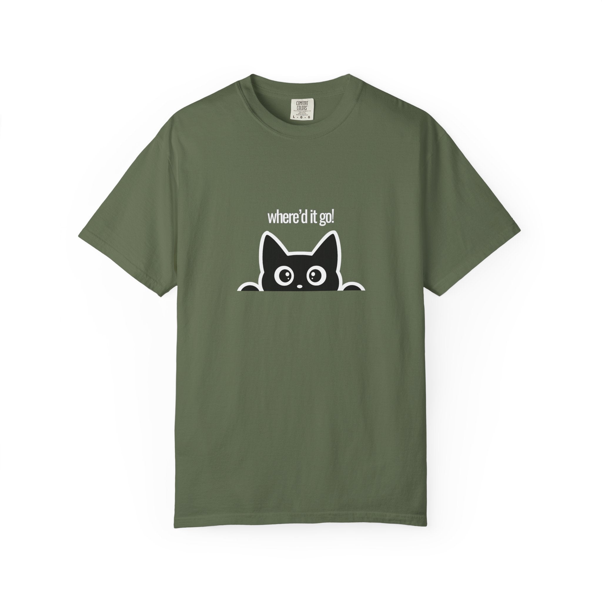 Where'd It Go? Peeking Cat T-Shirt