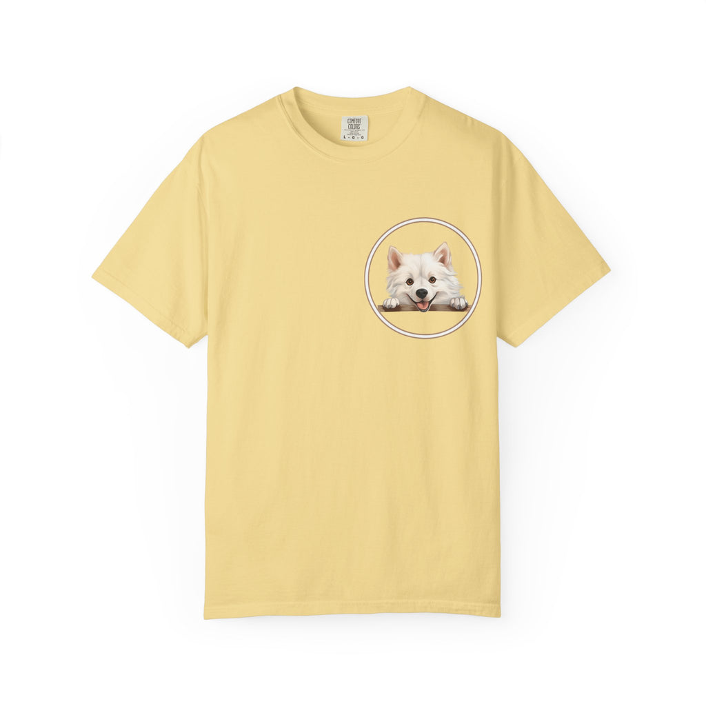Puppy Portrait T-Shirt — Cute White Dog Graphic Tee Unisex Pet Portrait Tee: The Perfect Gift for Dog Moms & Dads