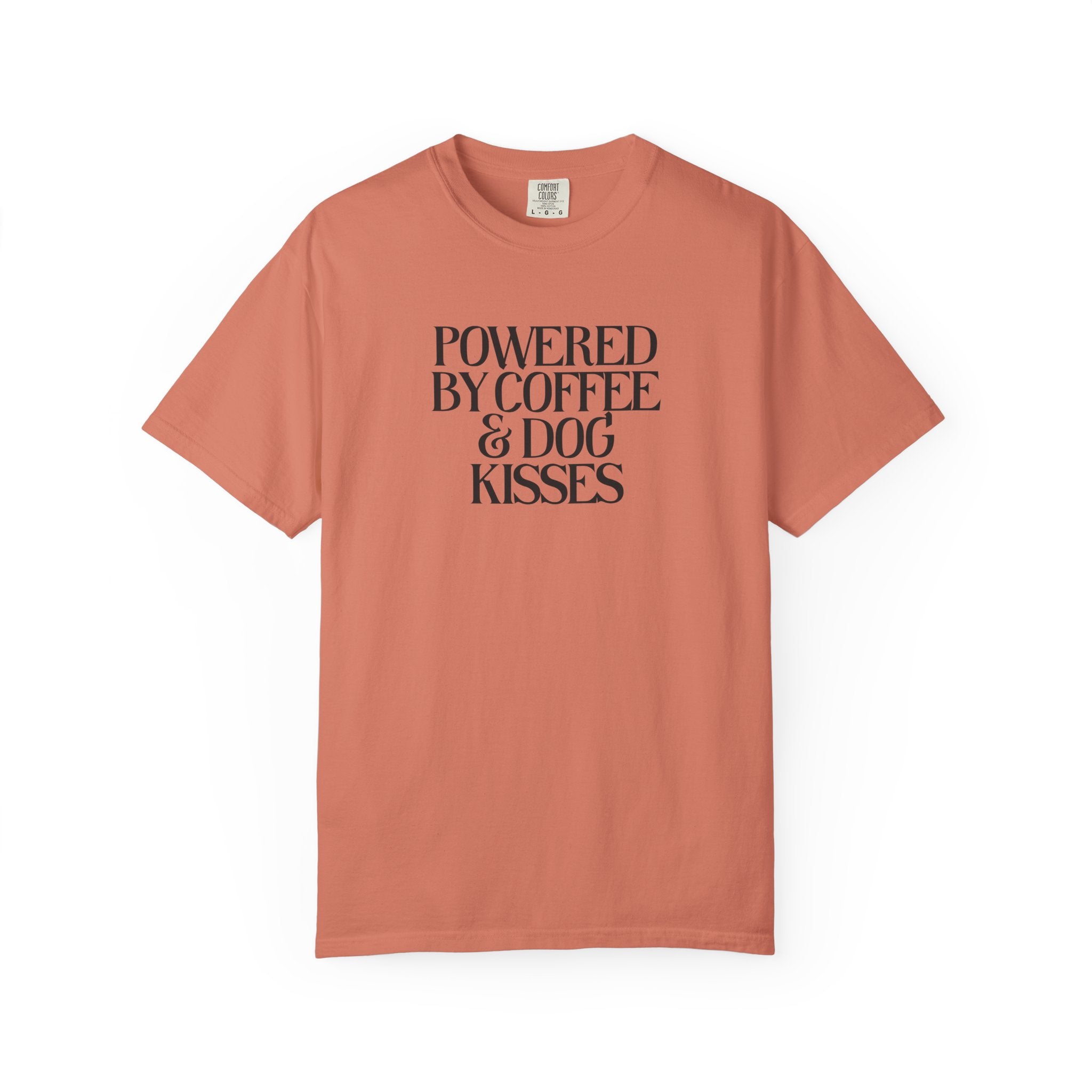 Powered by Coffee & Dog Kisses Graphic Tee