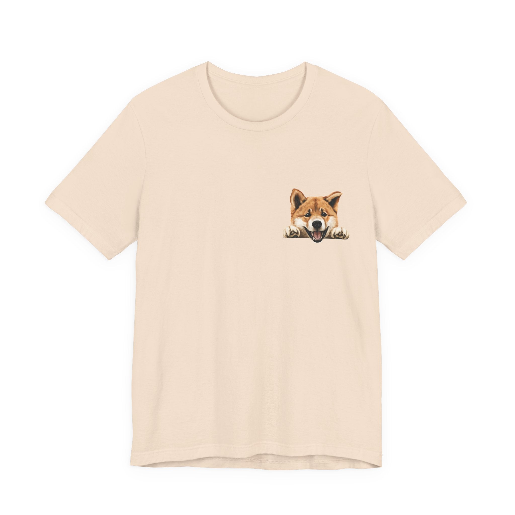 Shiba Inu Peek Pocket Tee – Cute Dog Graphic T-Shirt
