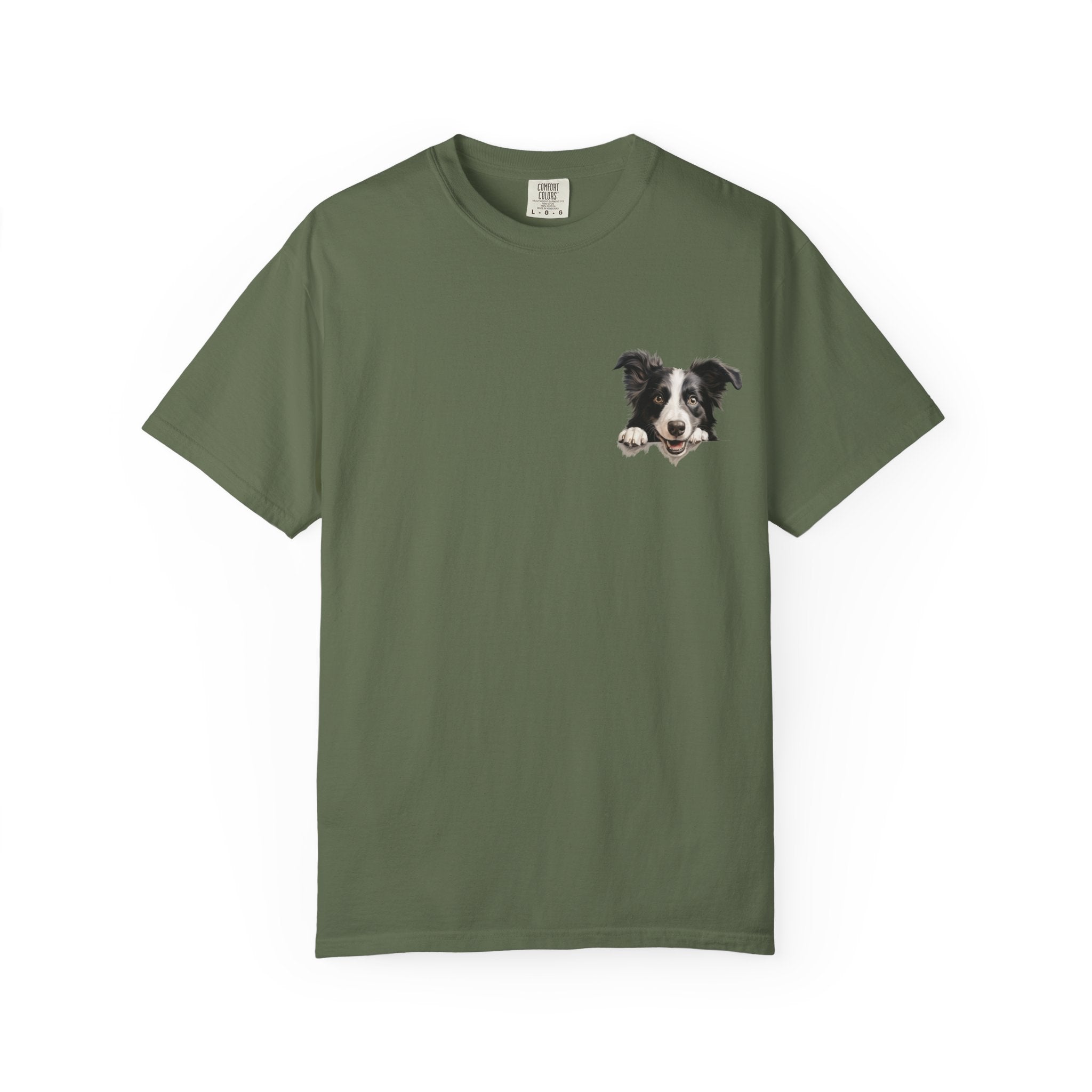 Border Collie Portrait T-Shirt - Cute Dog Face Tee for Pet Lovers