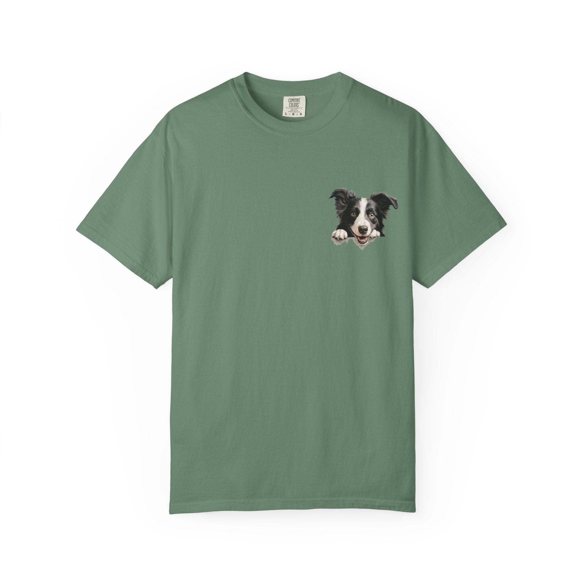 Border Collie Portrait T-Shirt - Cute Dog Face Tee for Pet Lovers