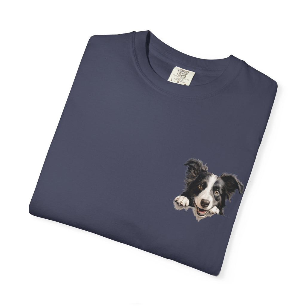 Border Collie Portrait T-Shirt - Cute Dog Face Tee for Pet Lovers