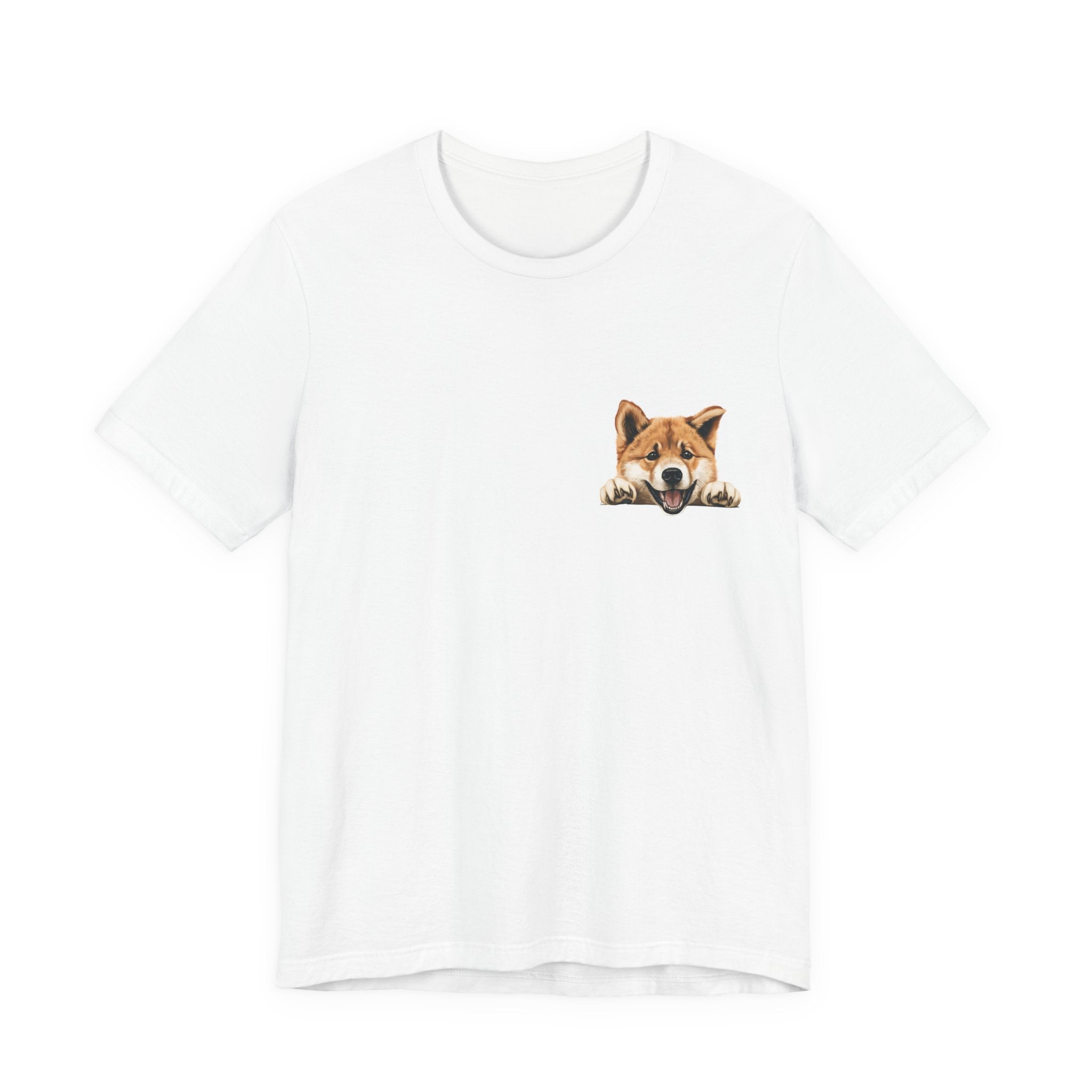 Shiba Inu Peek Pocket Tee – Cute Dog Graphic T-Shirt
