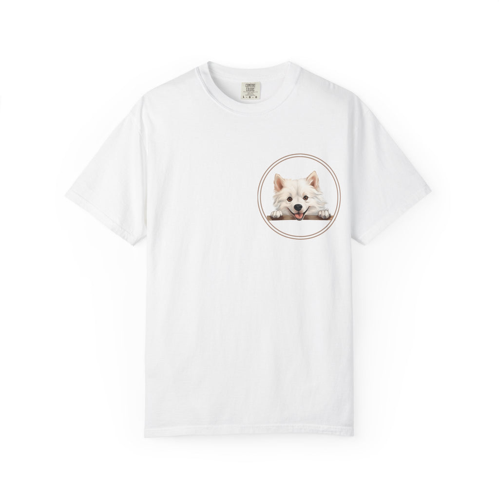Puppy Portrait T-Shirt — Cute White Dog Graphic Tee Unisex Pet Portrait Tee: The Perfect Gift for Dog Moms & Dads