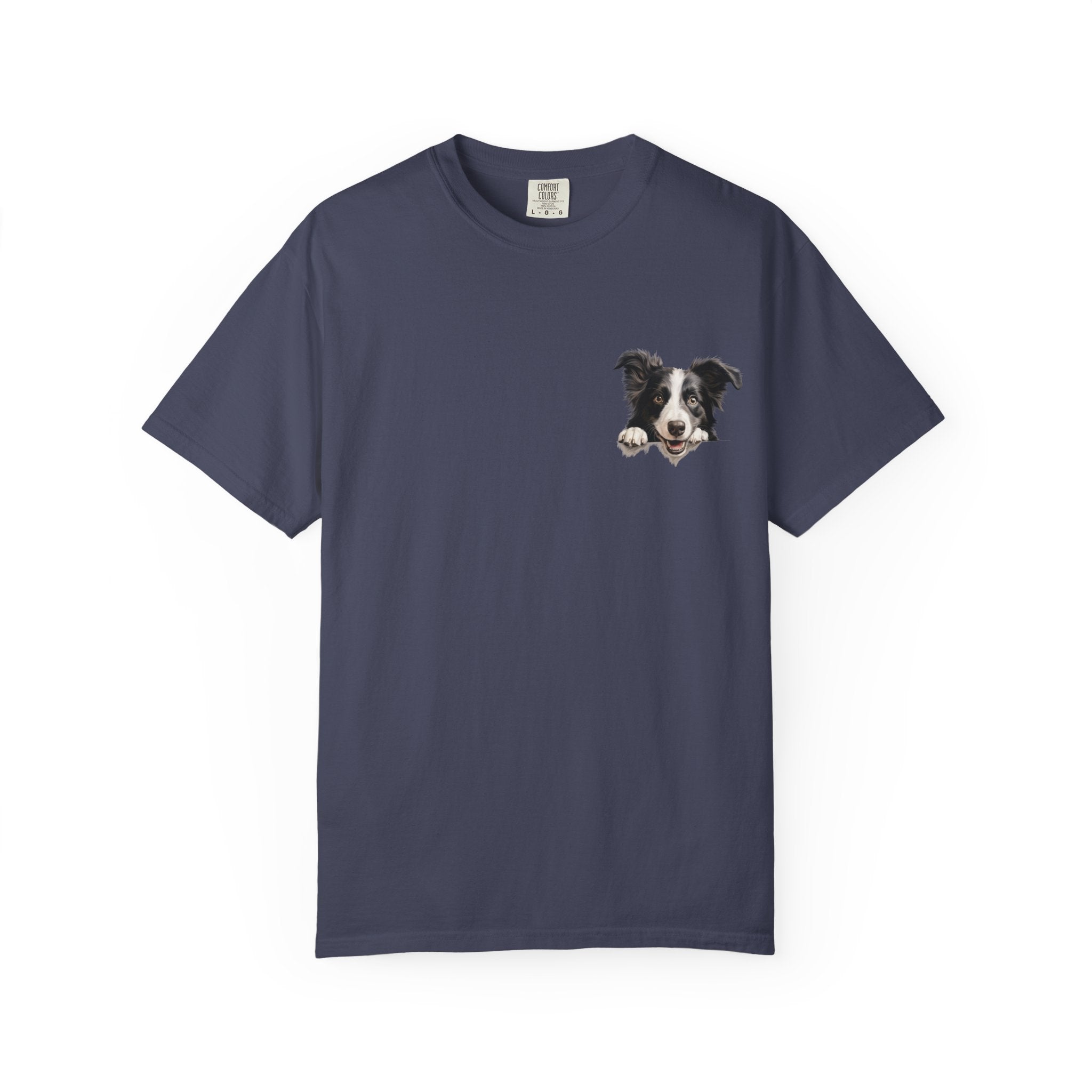 Border Collie Portrait T-Shirt - Cute Dog Face Tee for Pet Lovers