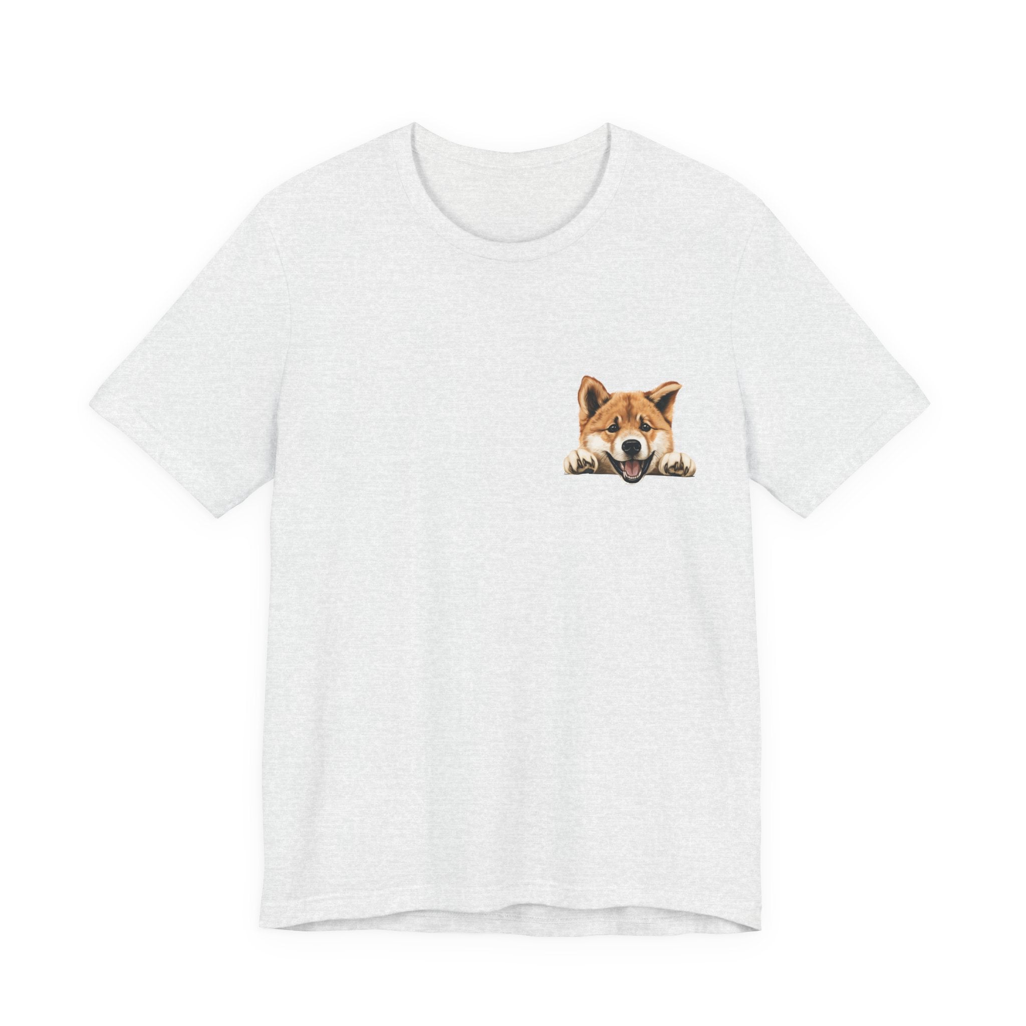 Shiba Inu Peek Pocket Tee – Cute Dog Graphic T-Shirt